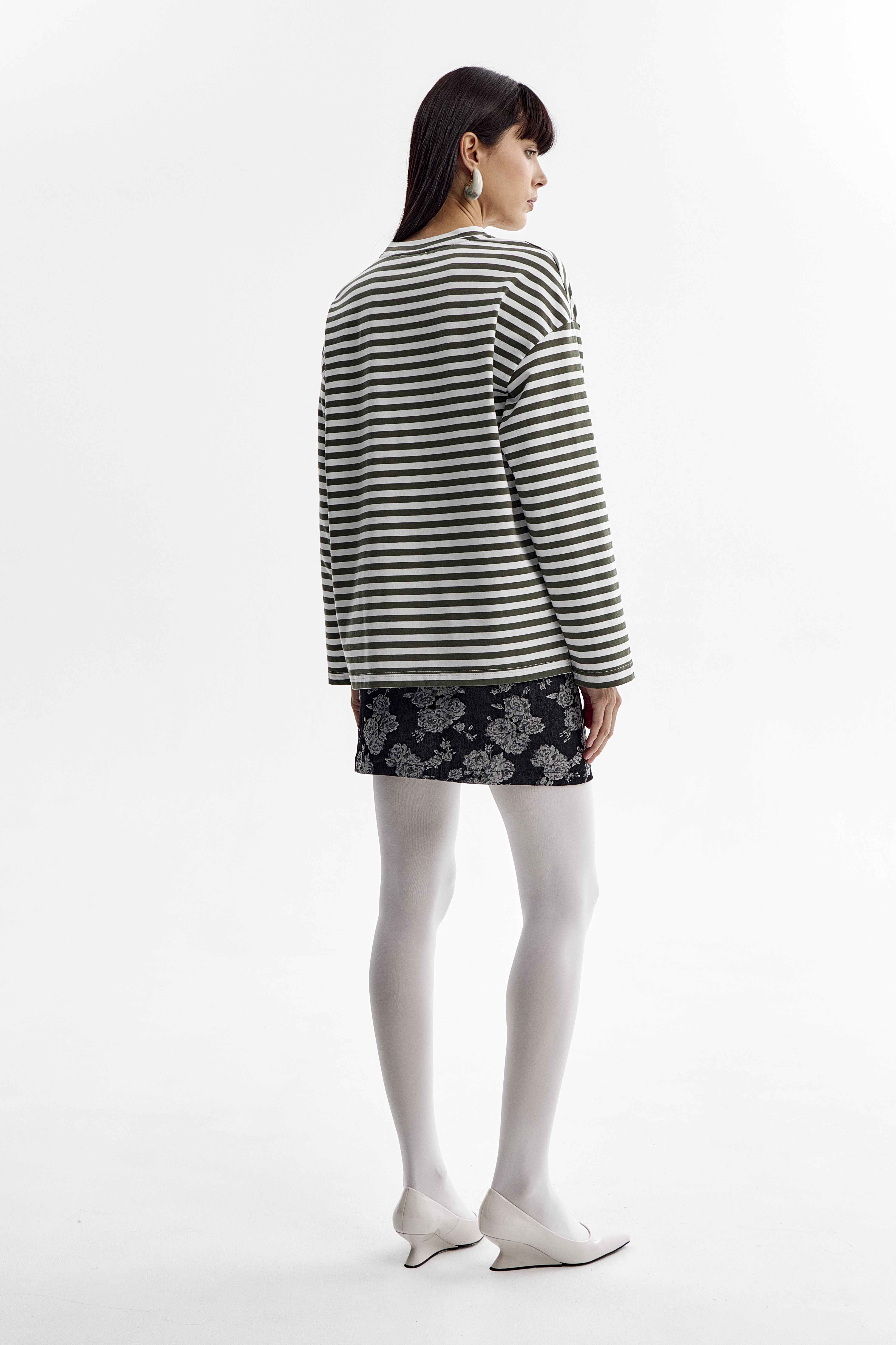 Лонгслив в полоску