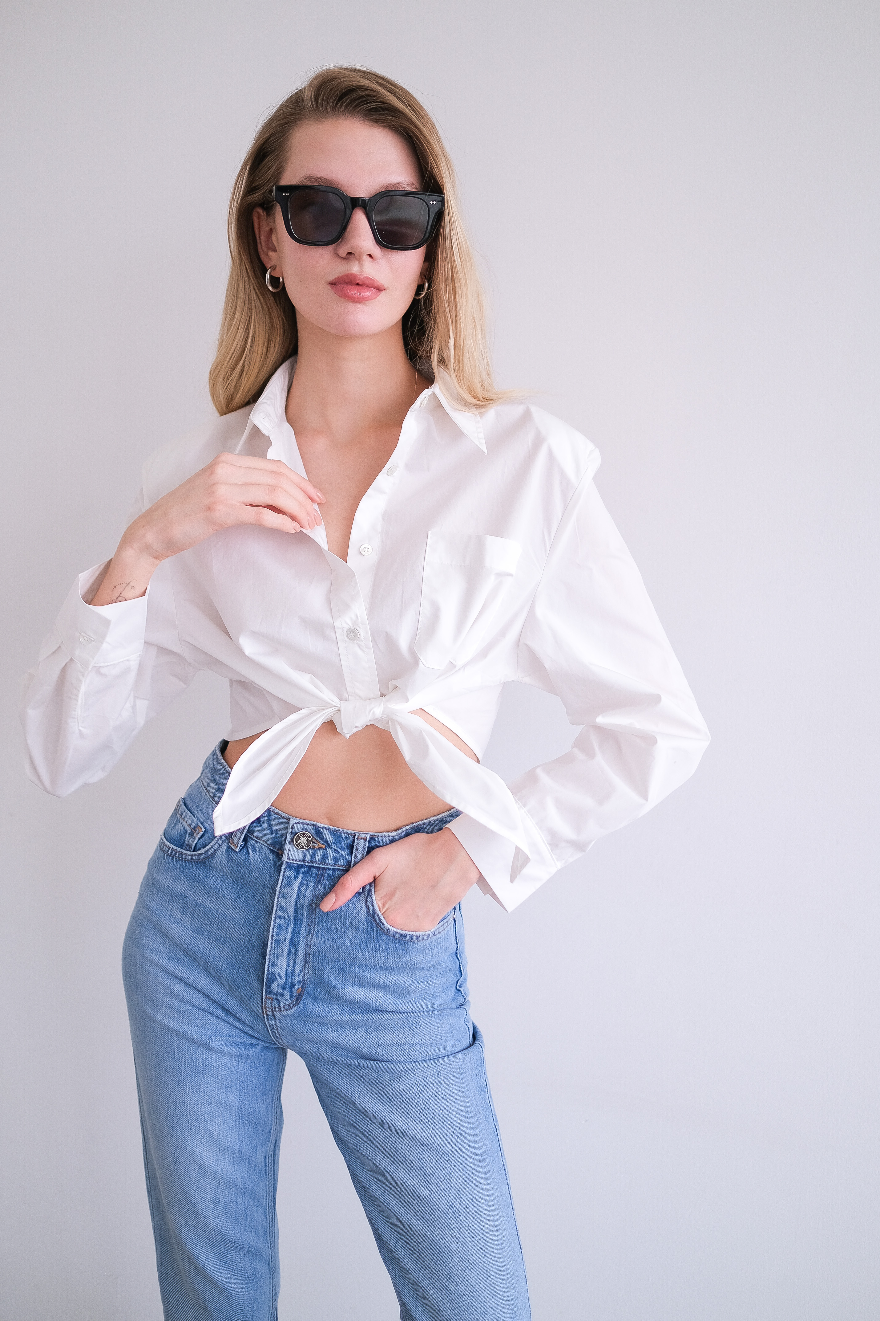 Блуза на завязках