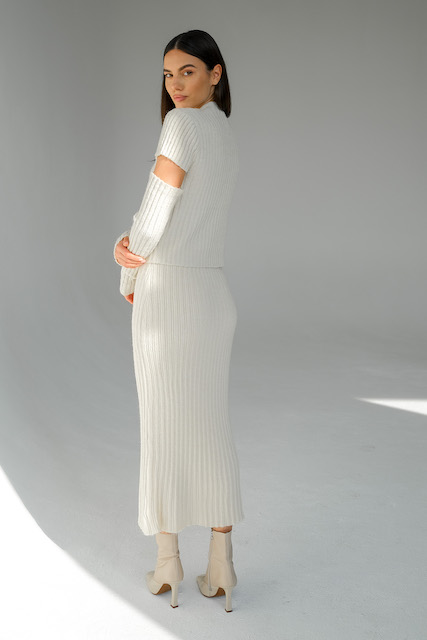 Топ трикотажный с отдельными рукавами