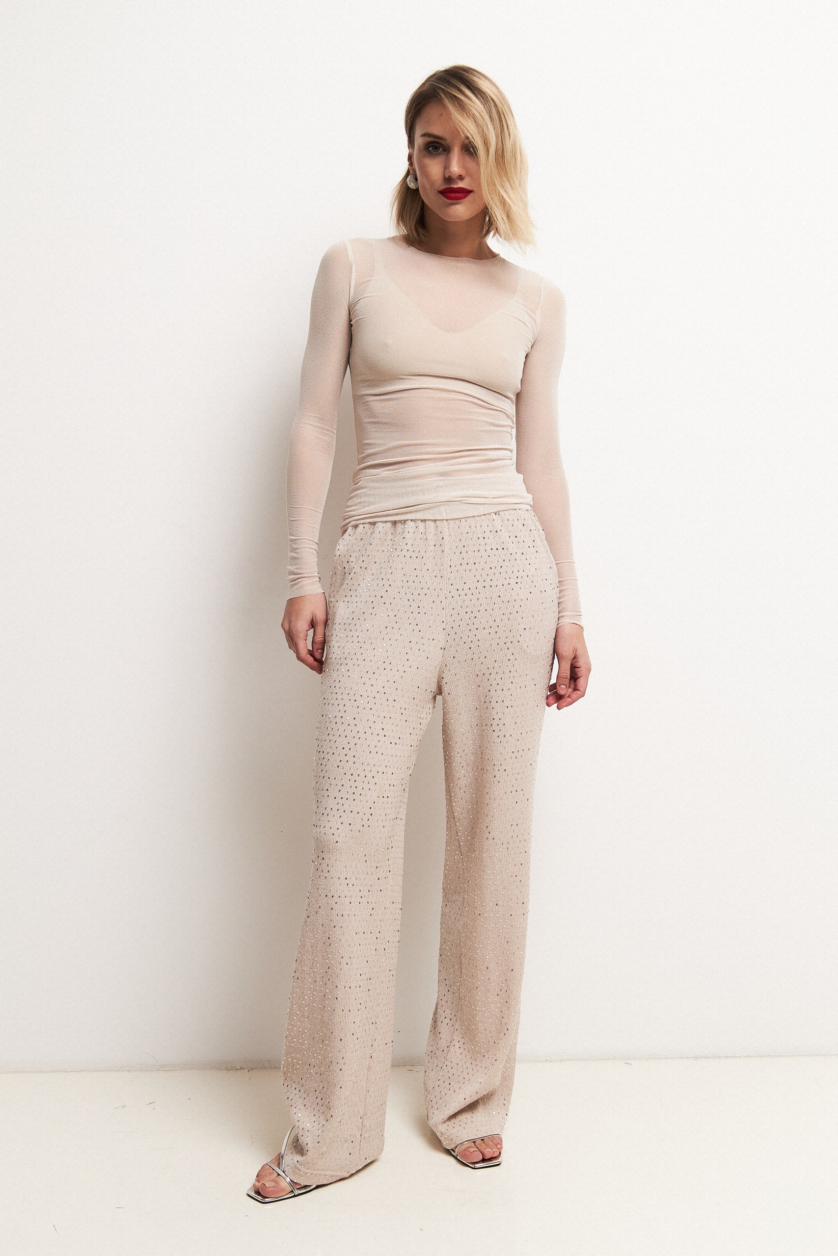 Лонгслив с блестками