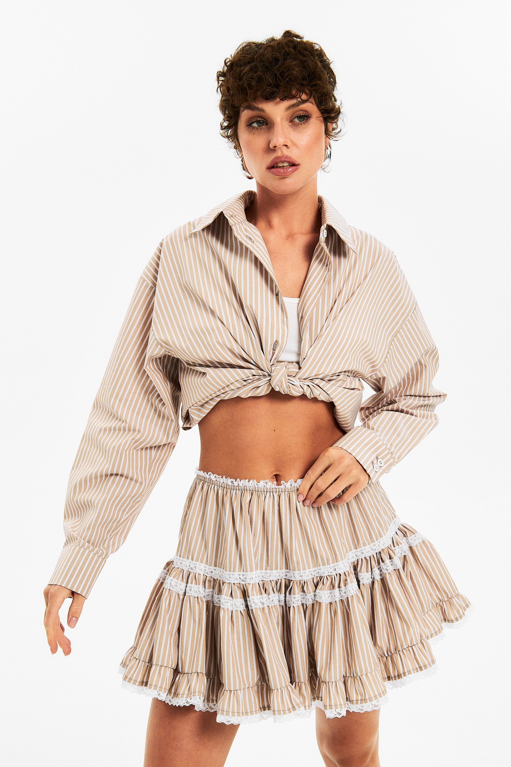 Юбка с кружевом Stripes