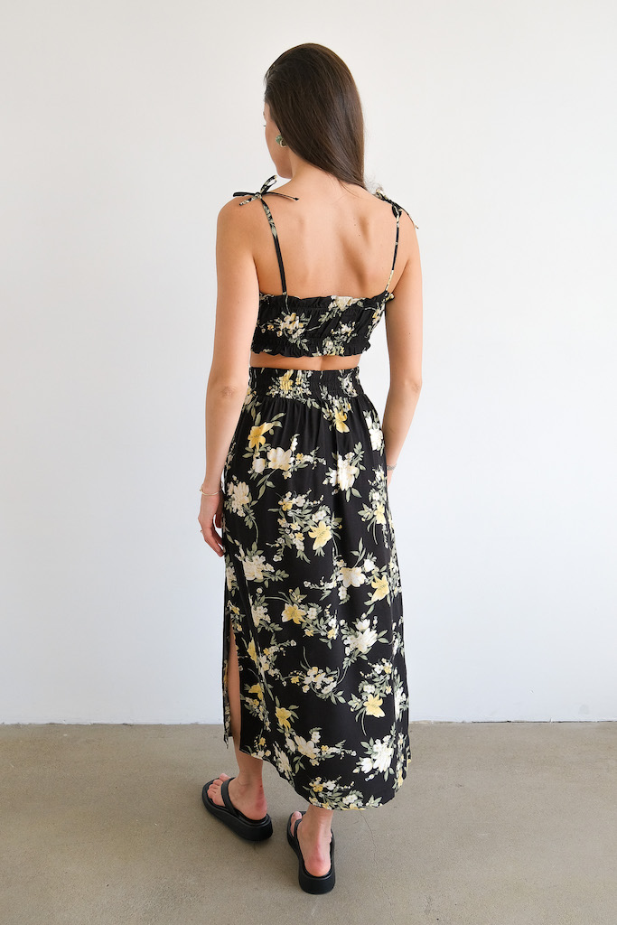 Костюм принт цветы 