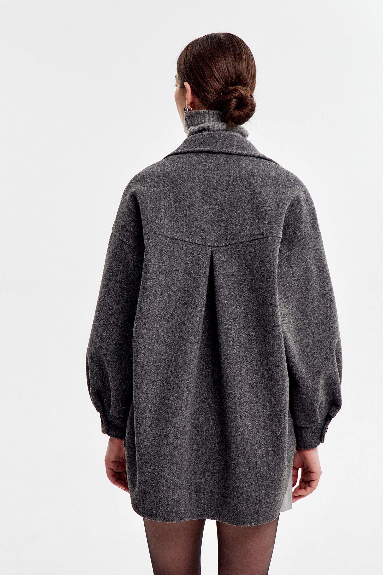 Рубашка из пальтовой ткани