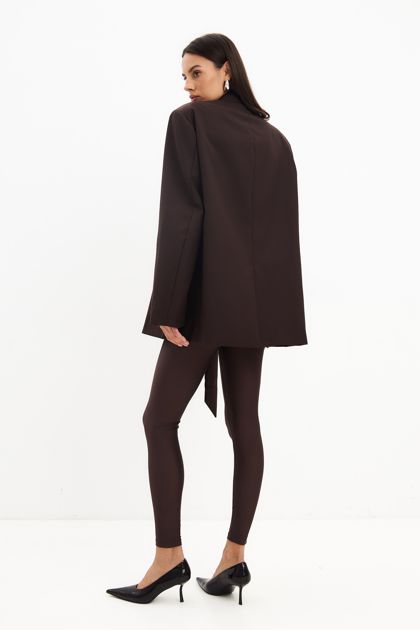 Оверсайз жакет с шарфом