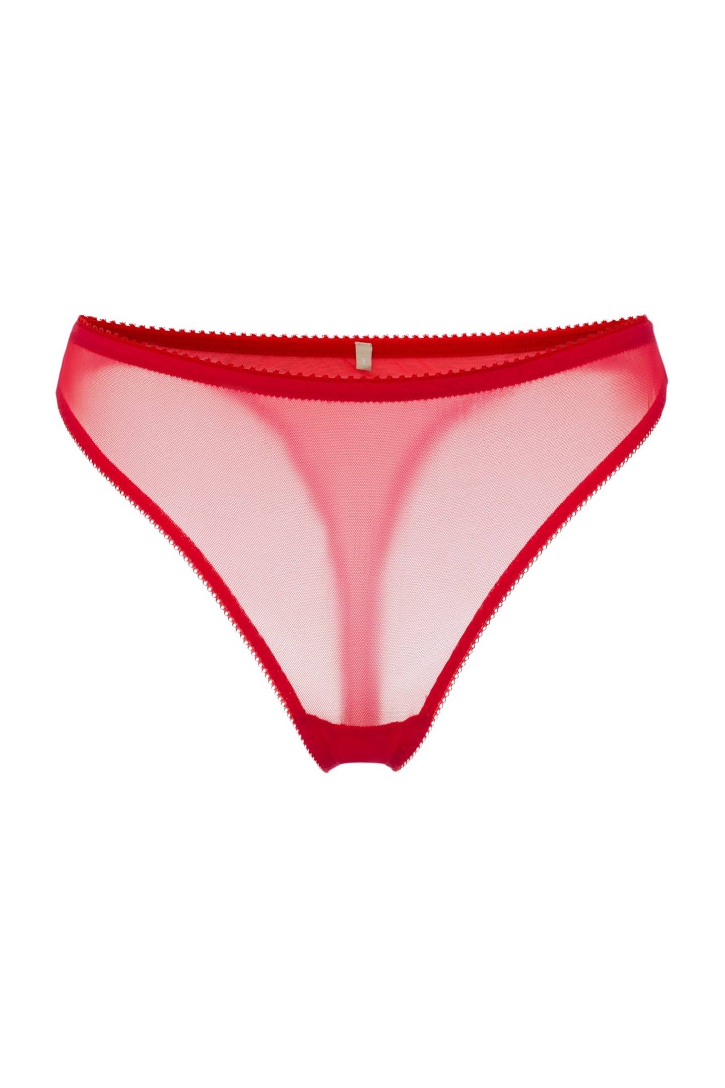 Стринги из сеточки красные