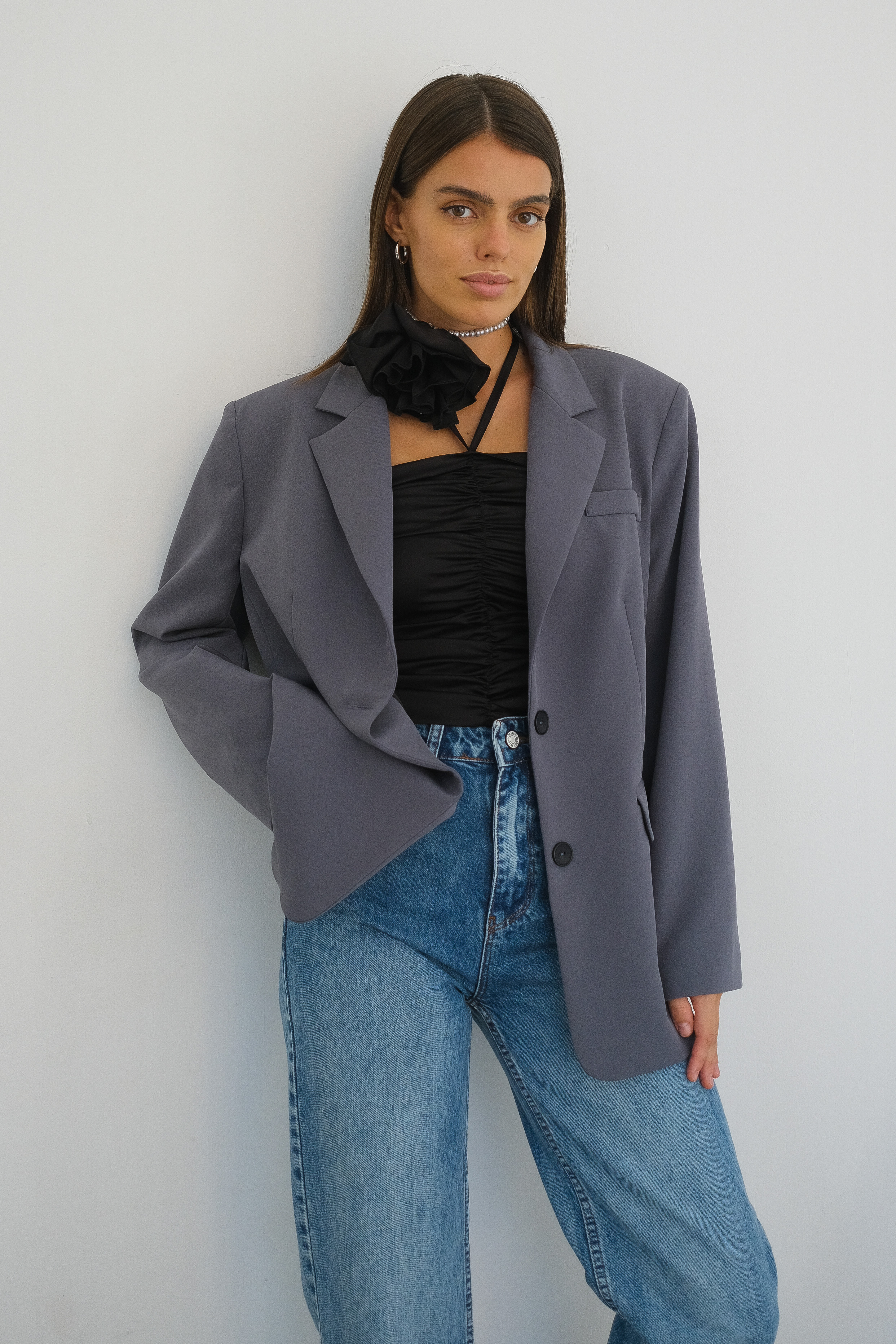 Жакет серый