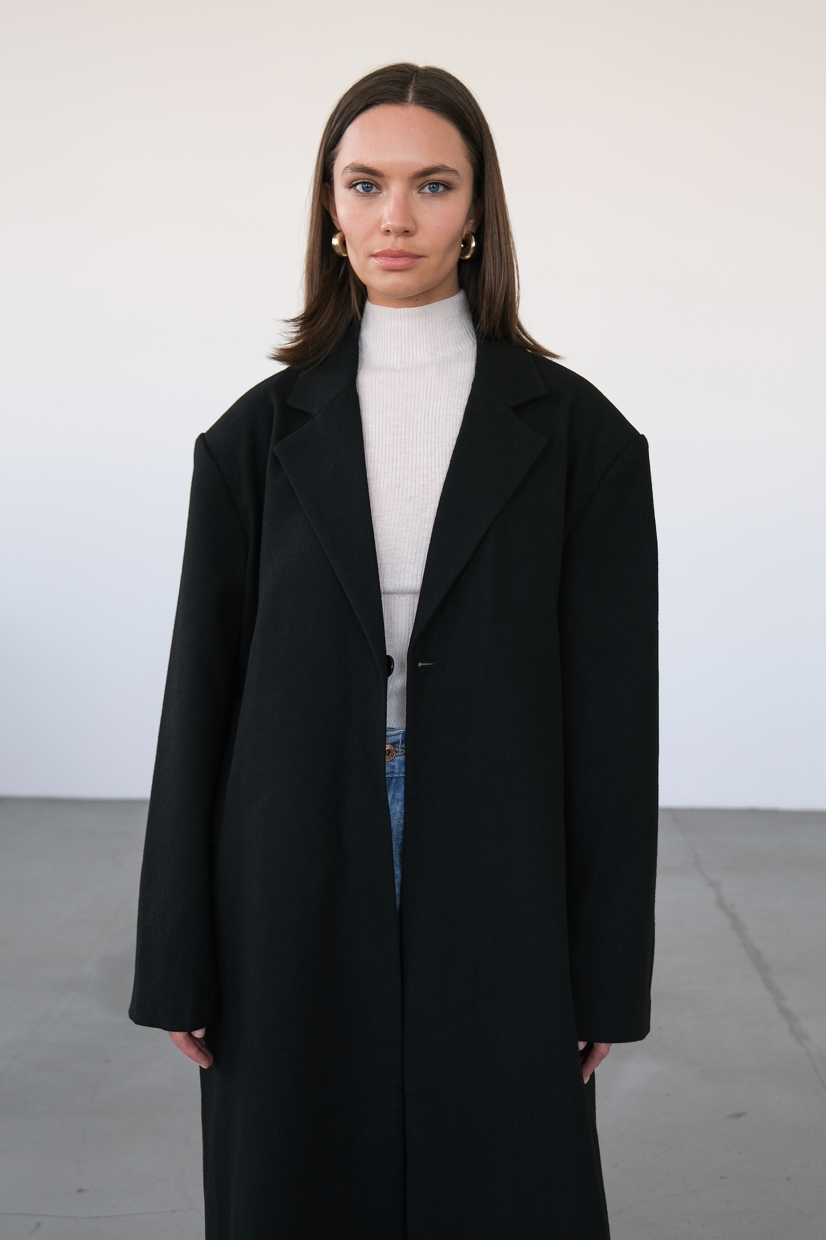 Пальто прямого кроя