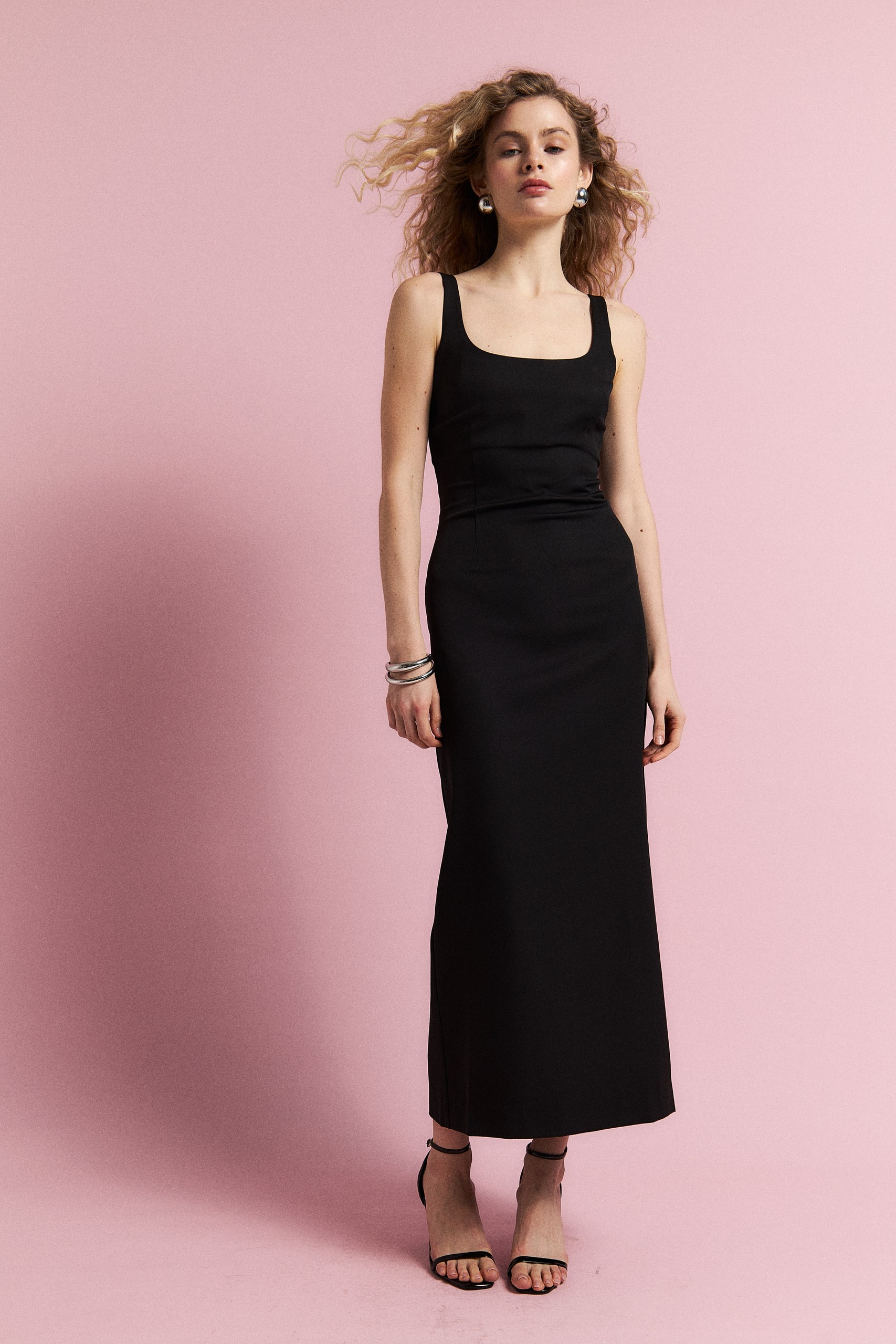 Платье футляр макси