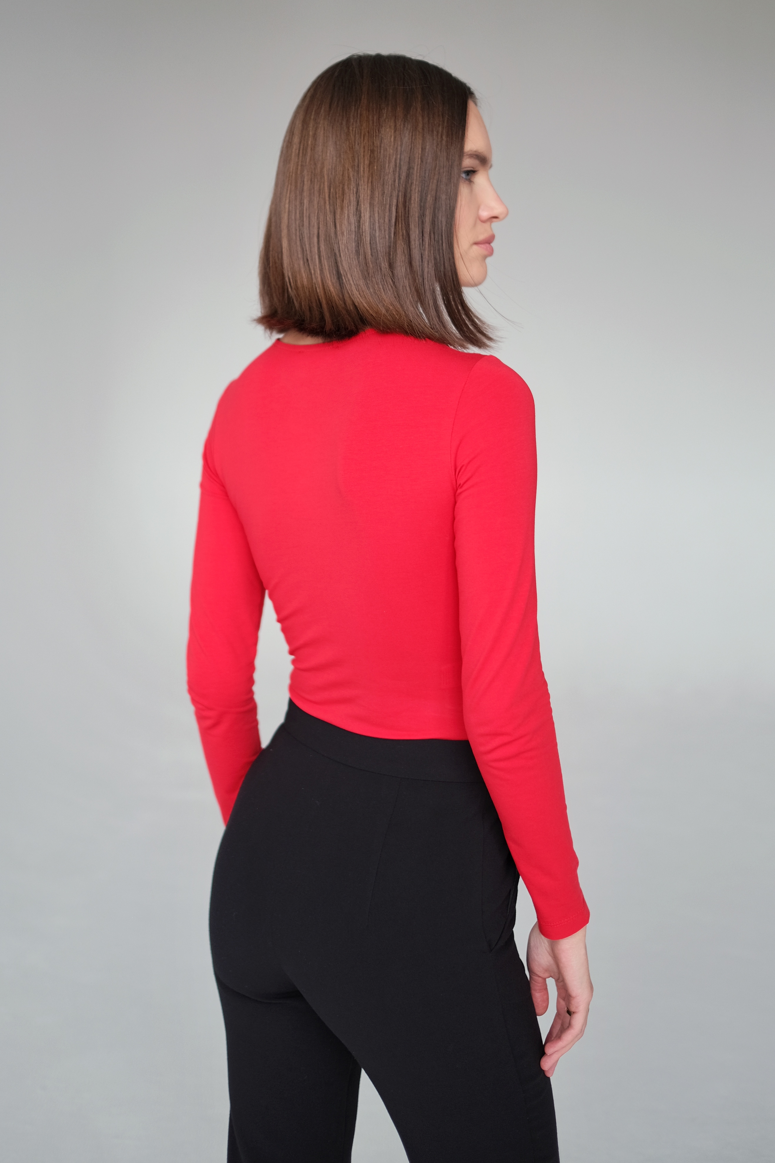 Боди с драпировкой