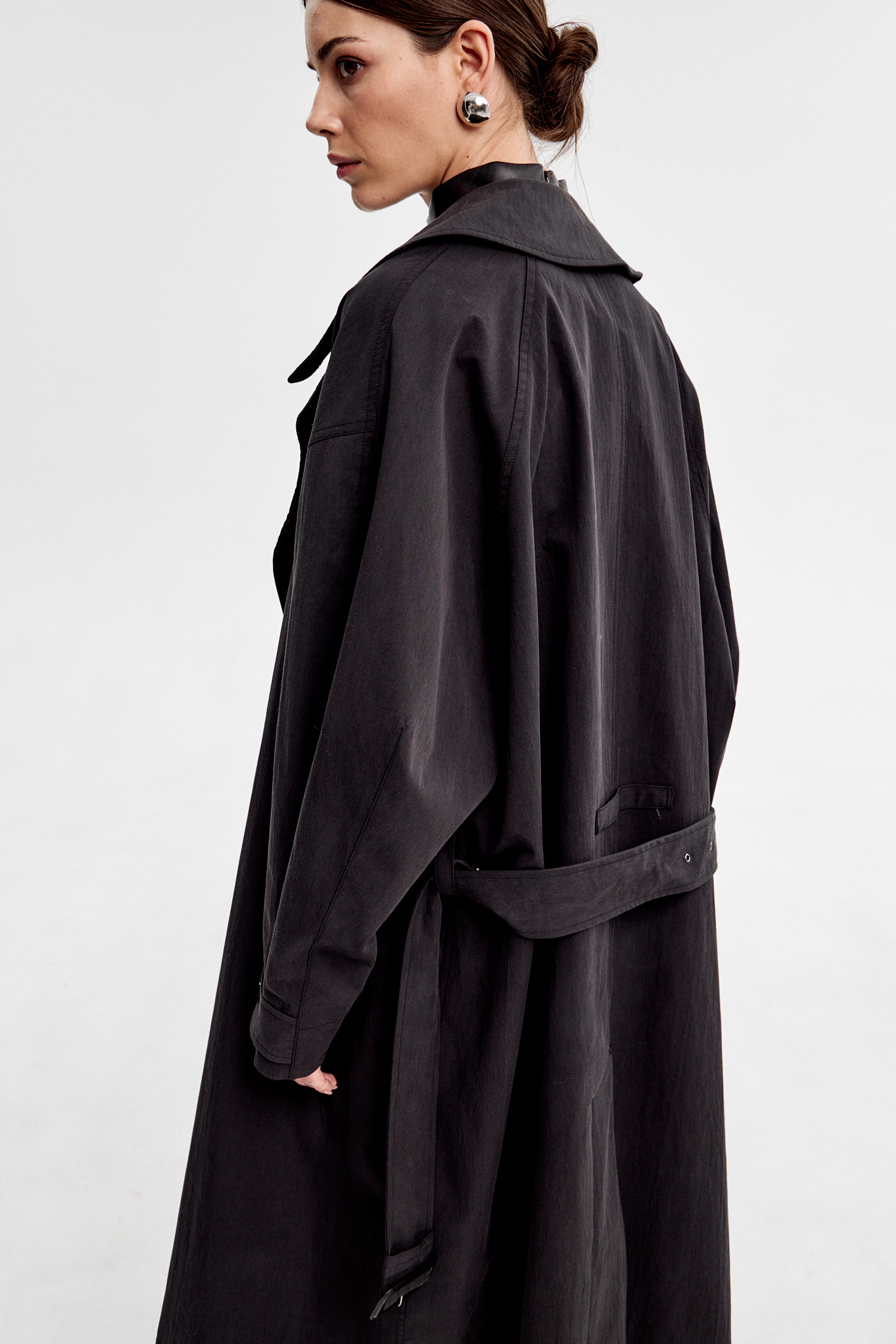 Плащ oversize длинный