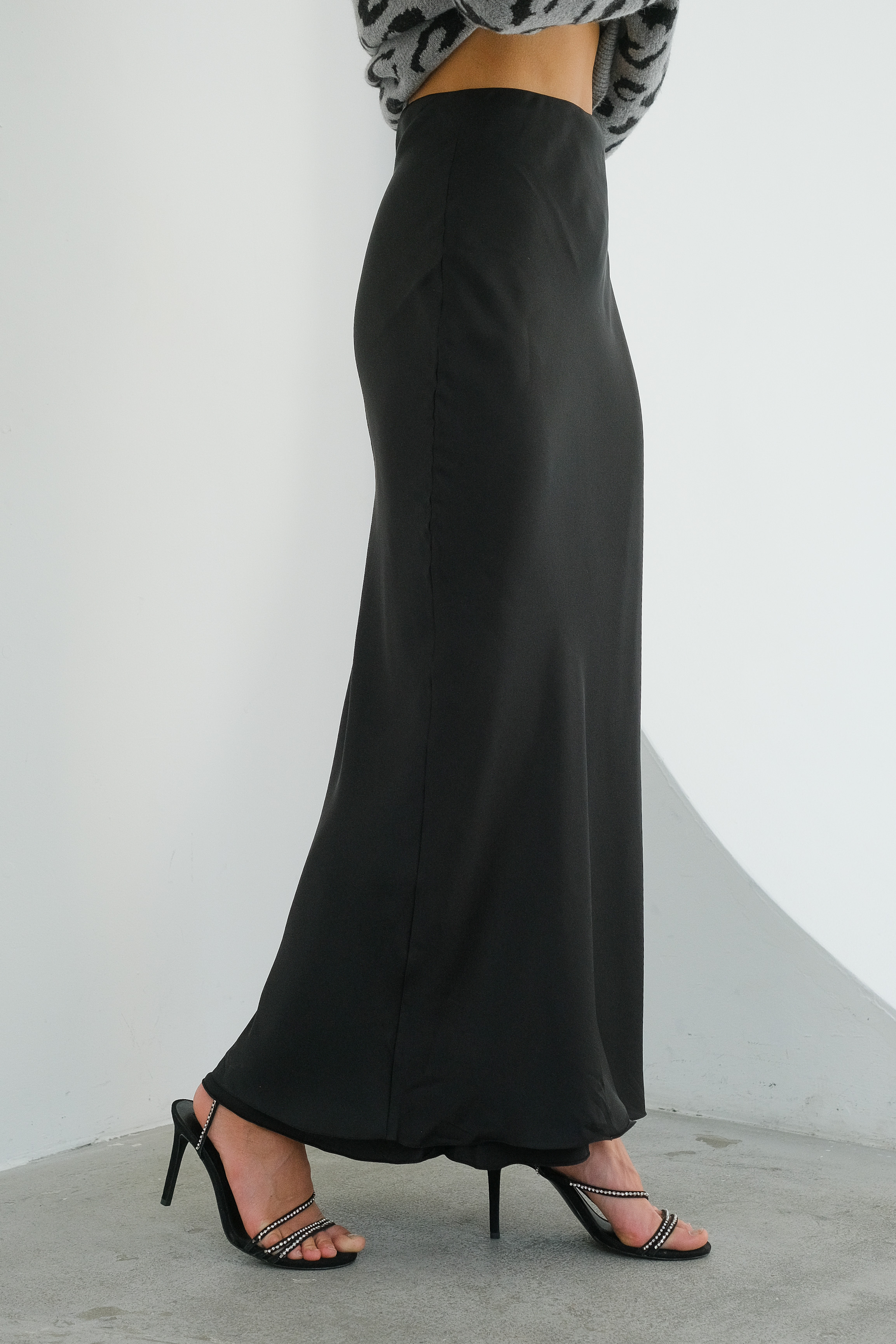 Юбка черная макси