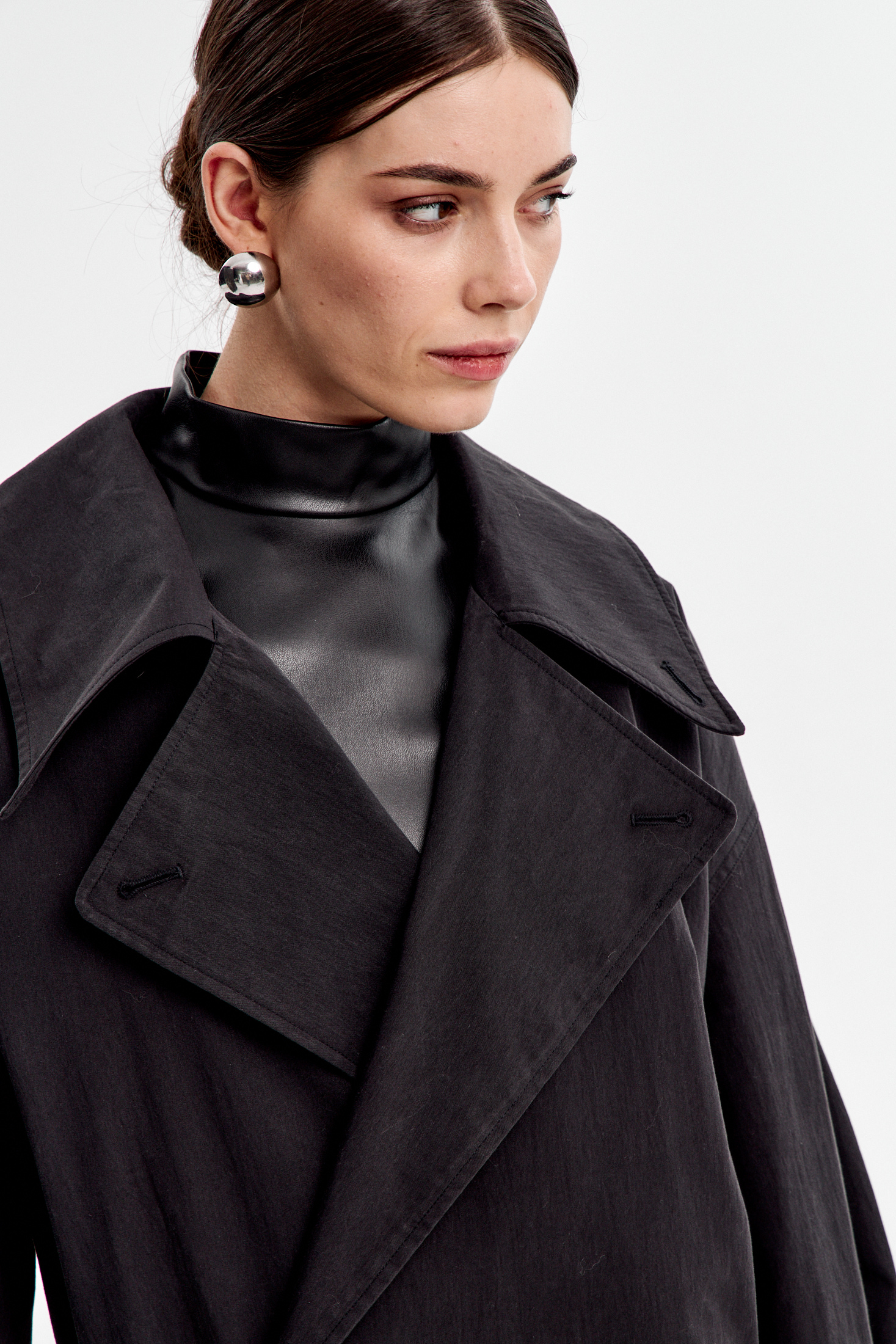 Плащ oversize длинный