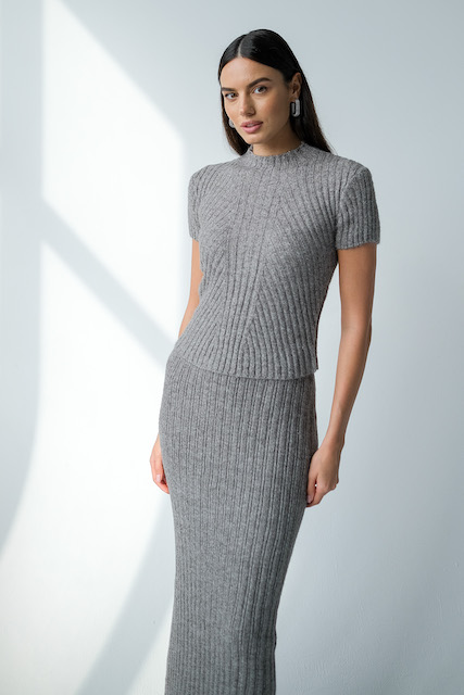 Топ трикотажный с отдельными рукавами 