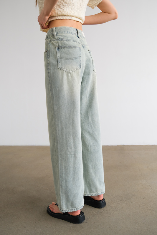  Джинсы голубые