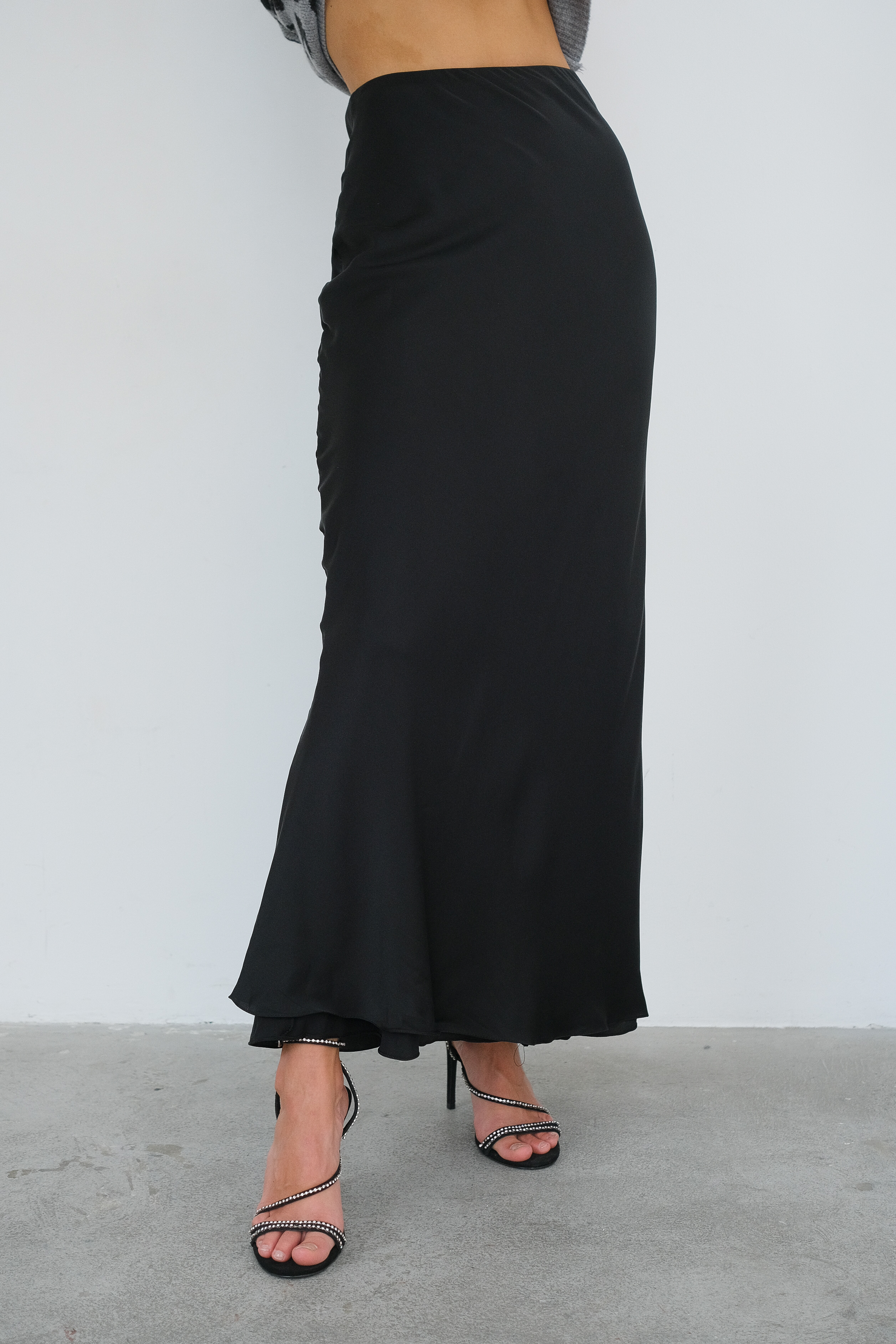 Юбка черная макси