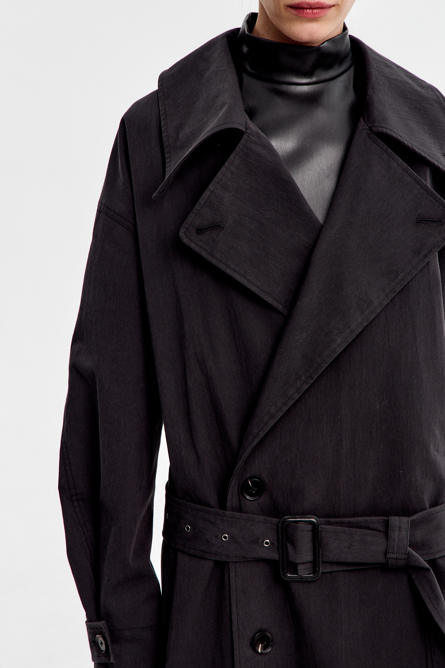 Плащ oversize длинный