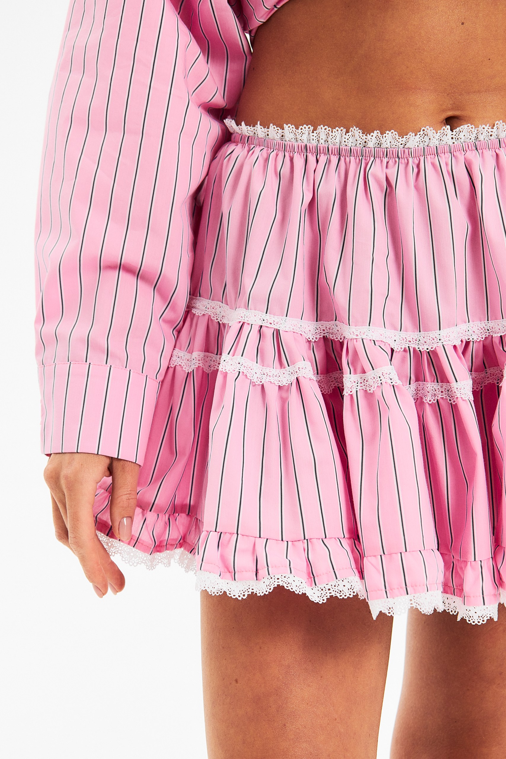 Юбка с кружевом Stripes