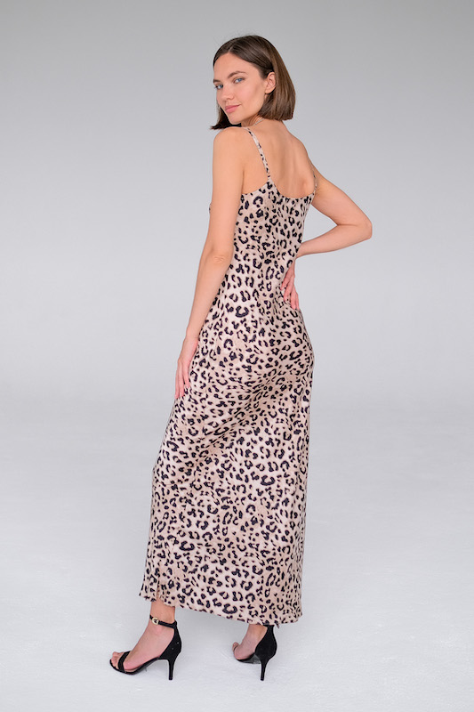 Платье комбинация длинная лео