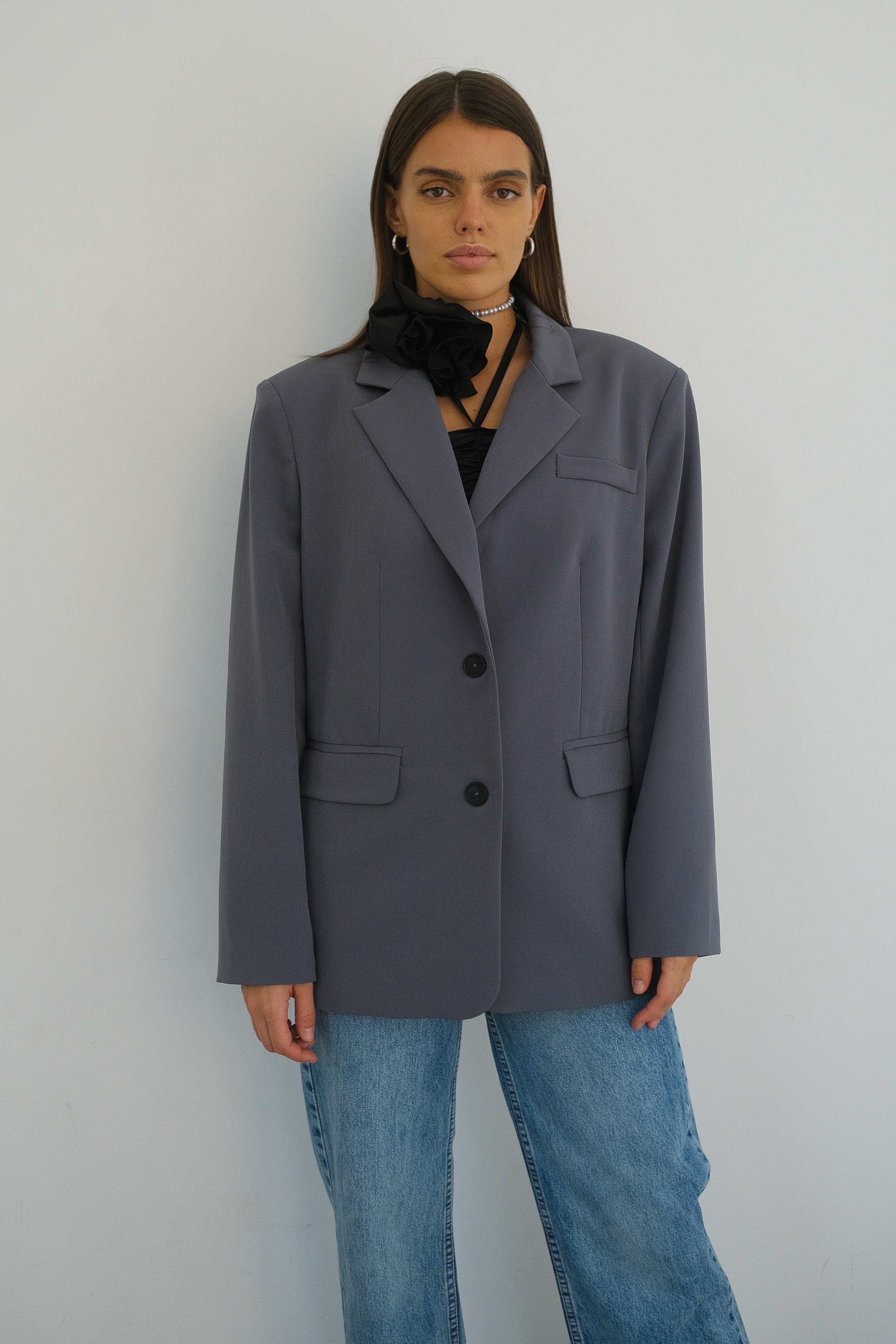 Жакет серый