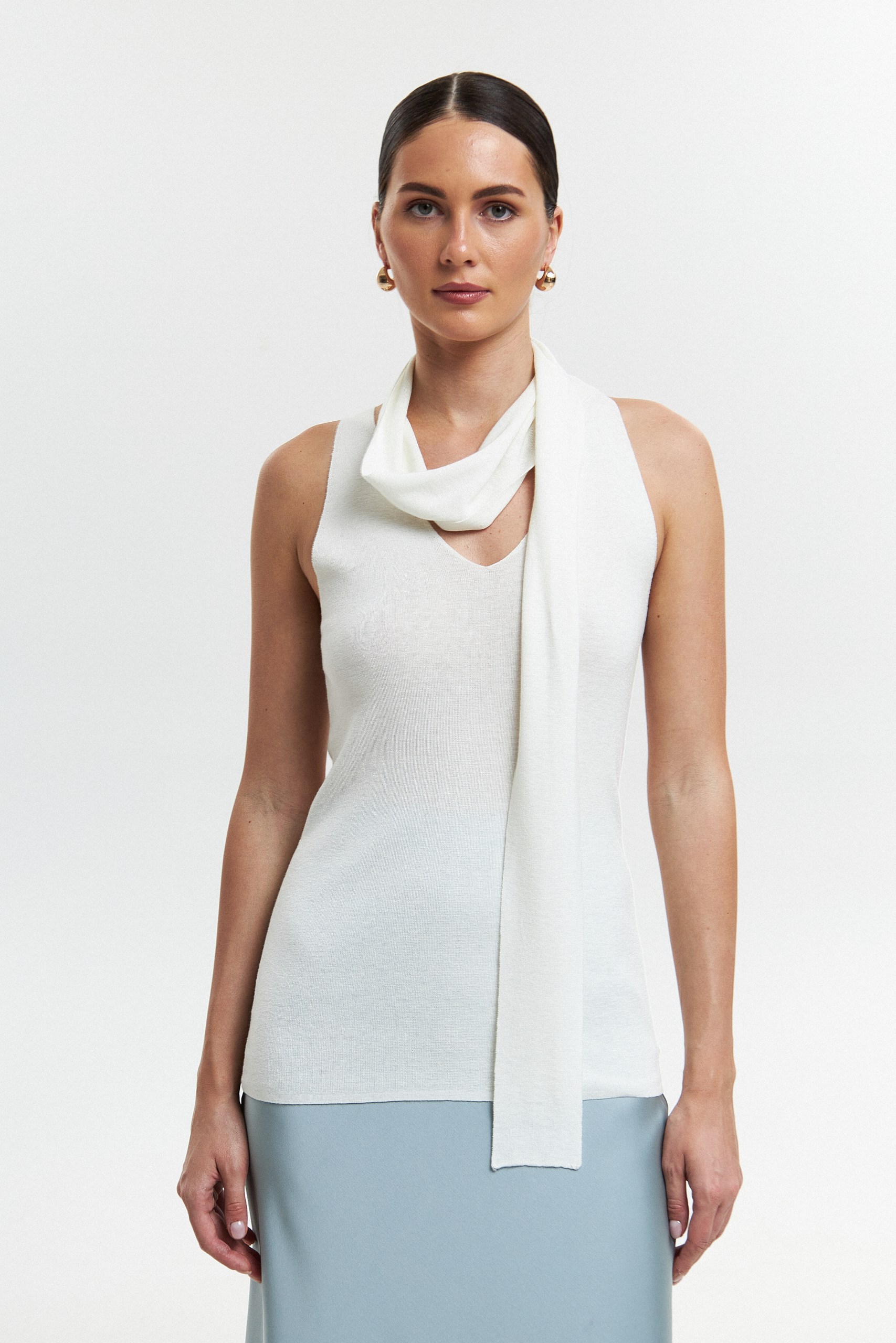 Топ с шарфом