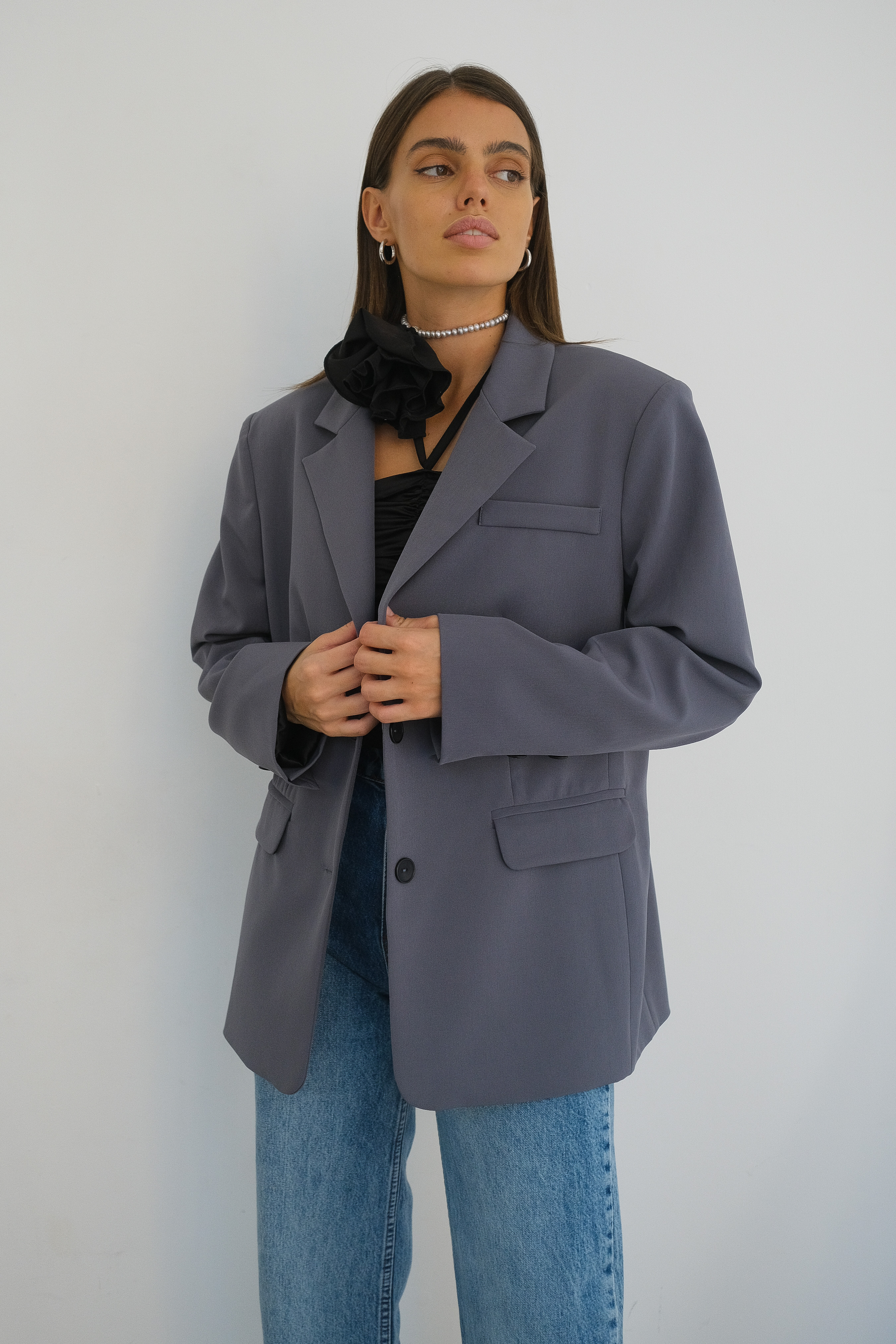 Жакет серый