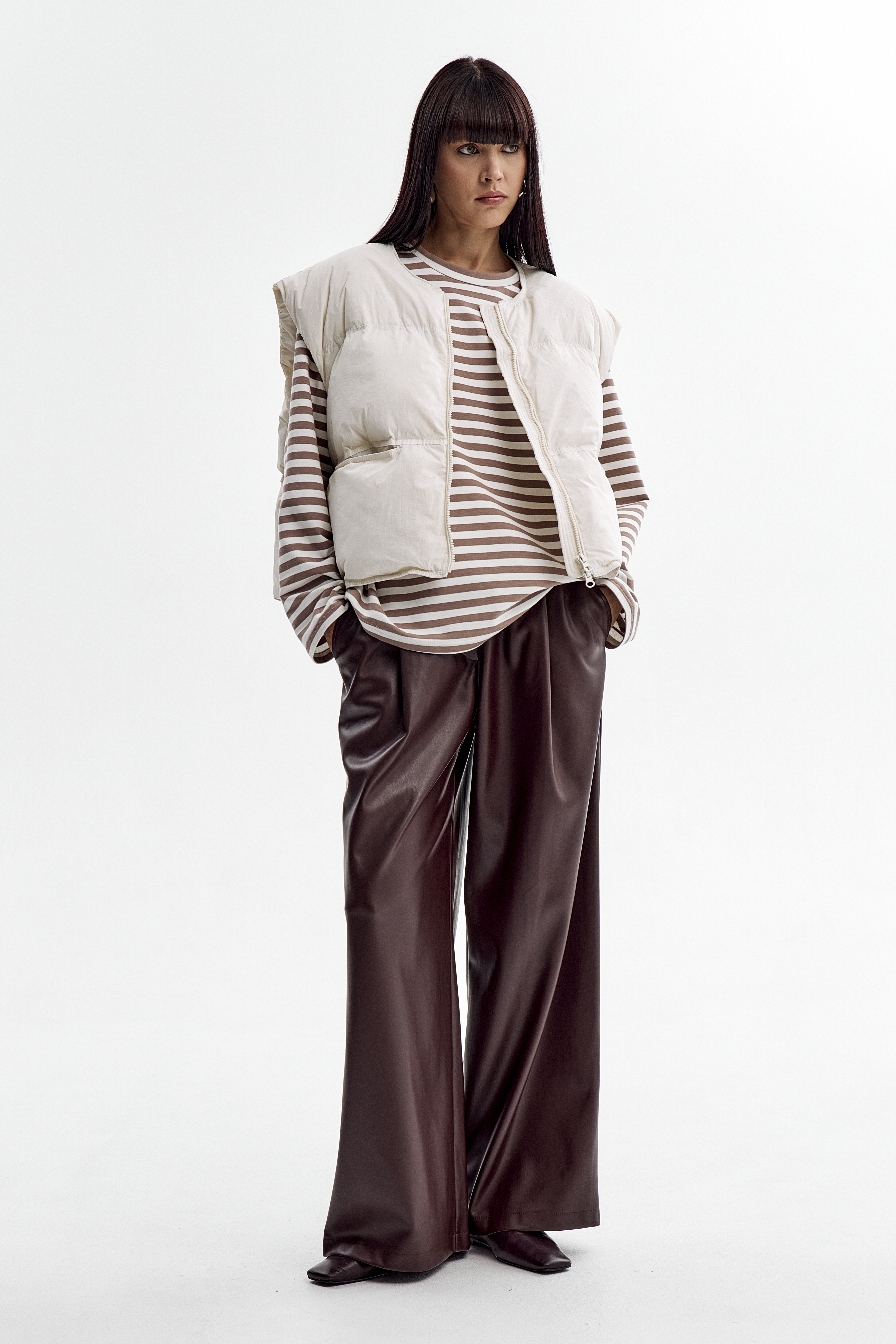 Лонгслив в полоску