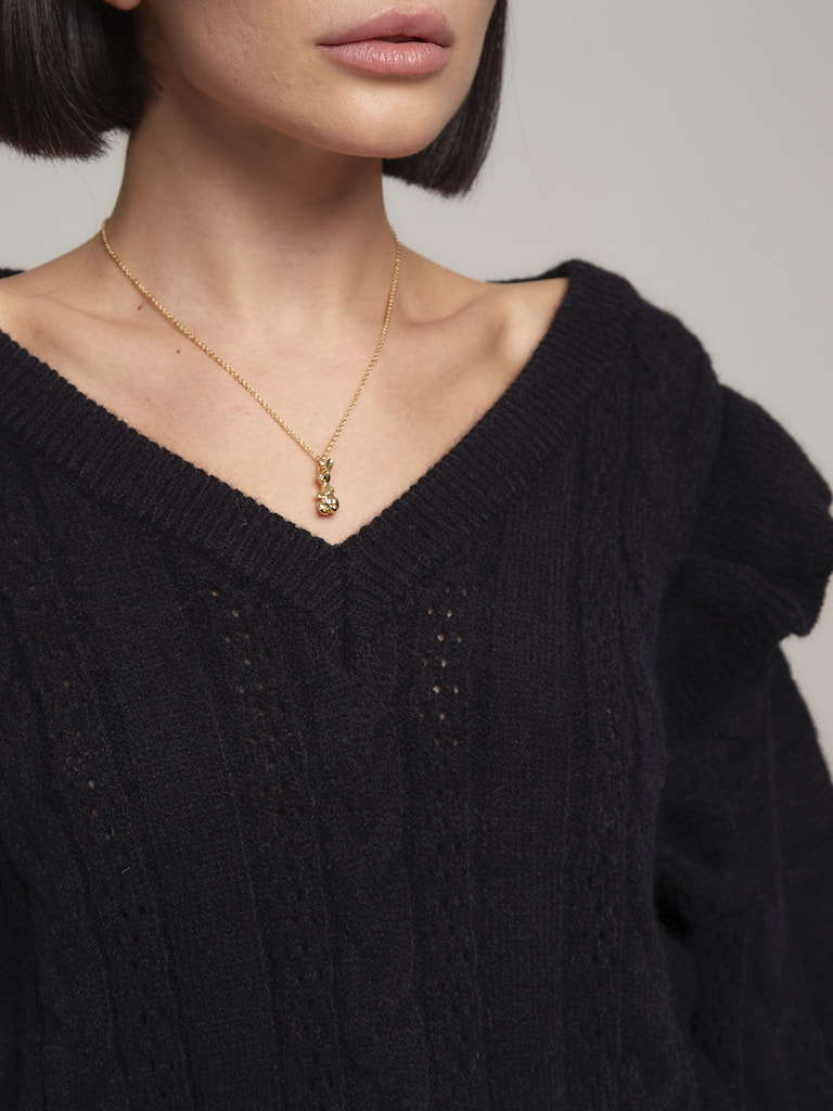 Свитер удлиненный с крылышками 