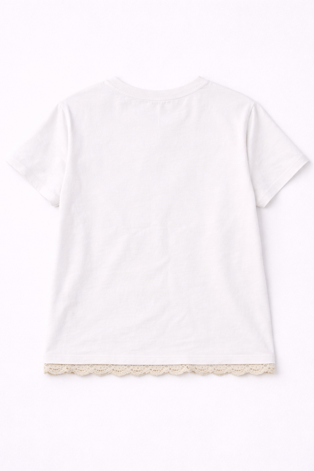 Футболка с кружевом