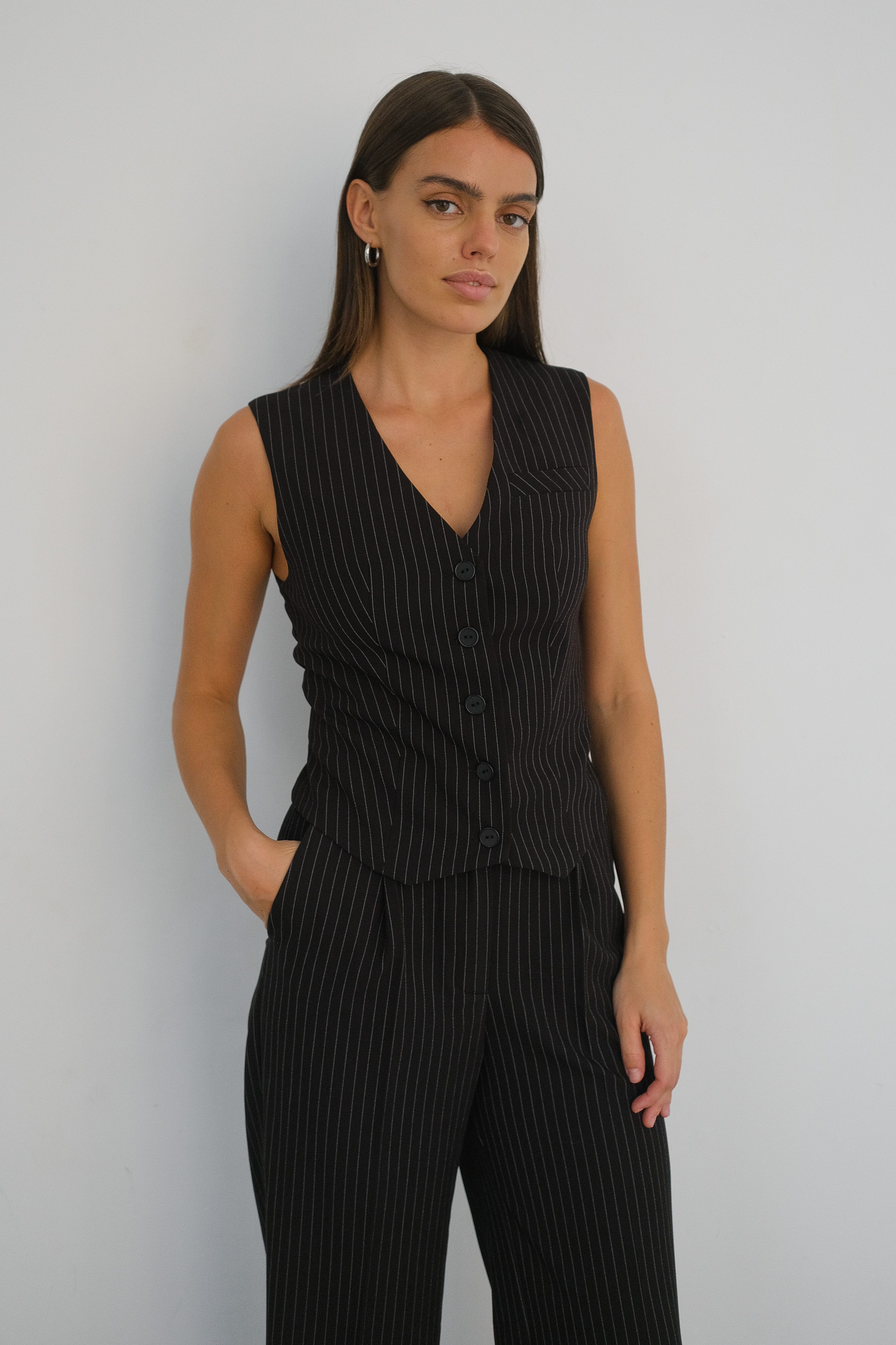 Жилет в полоску