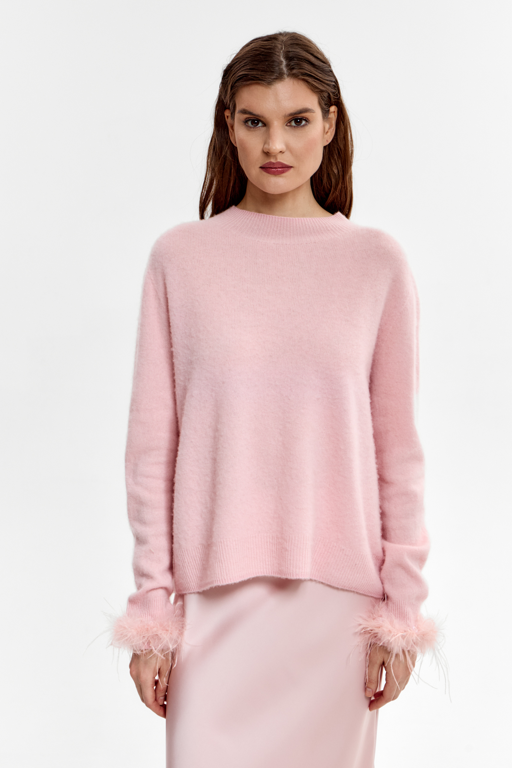  Джемпер с боа