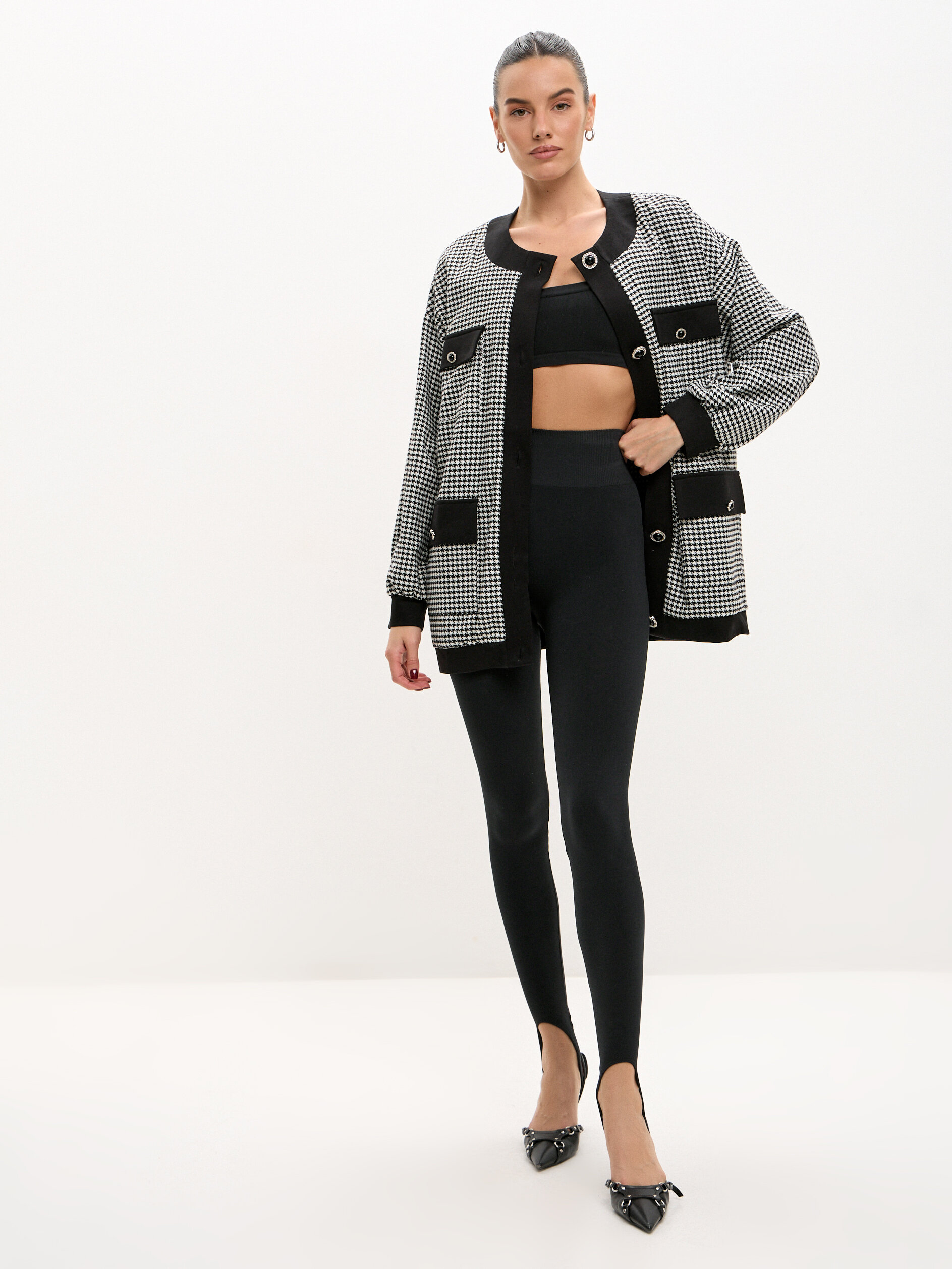 Жакет гусиная лапка