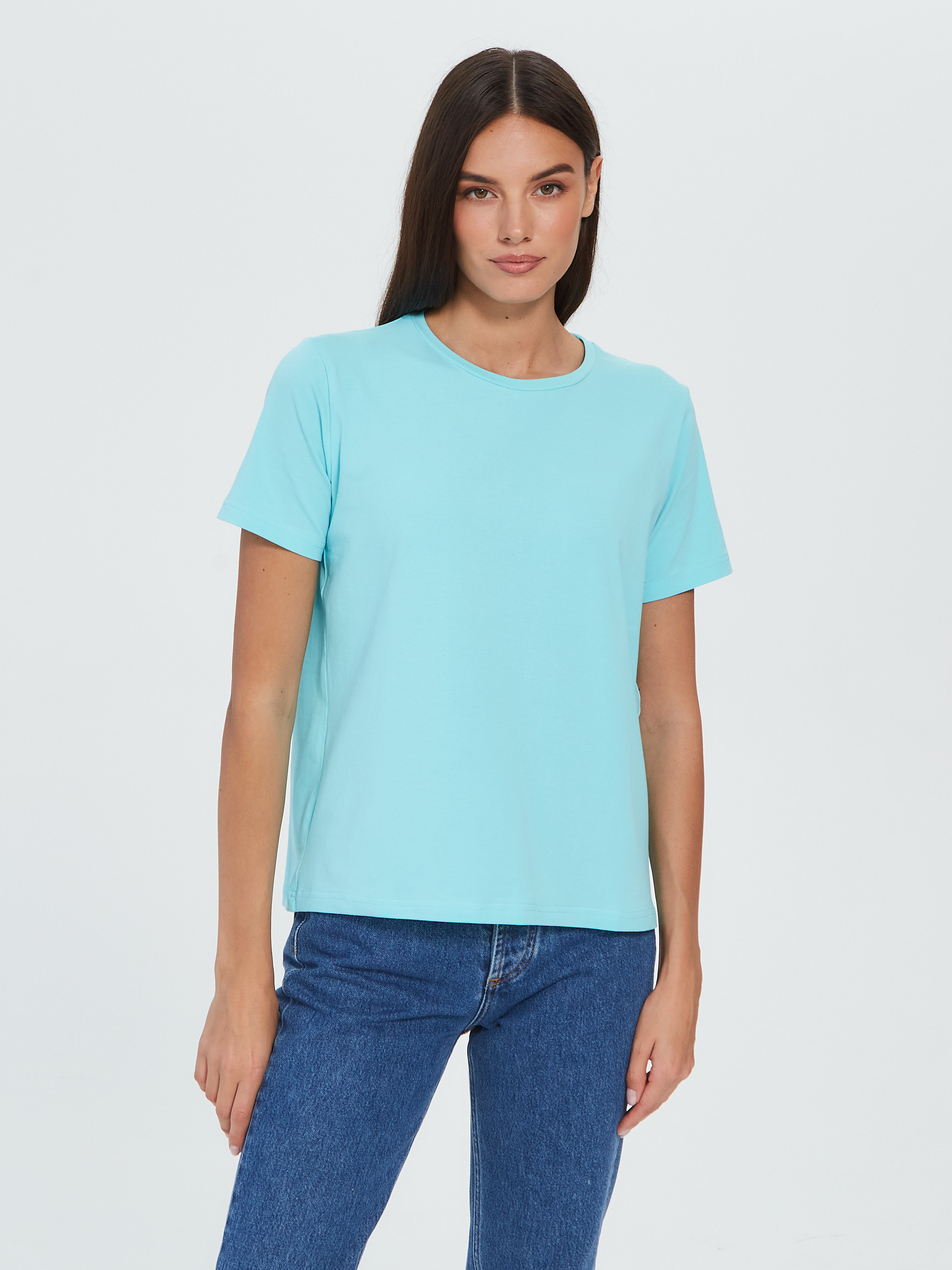 Футболка голубая