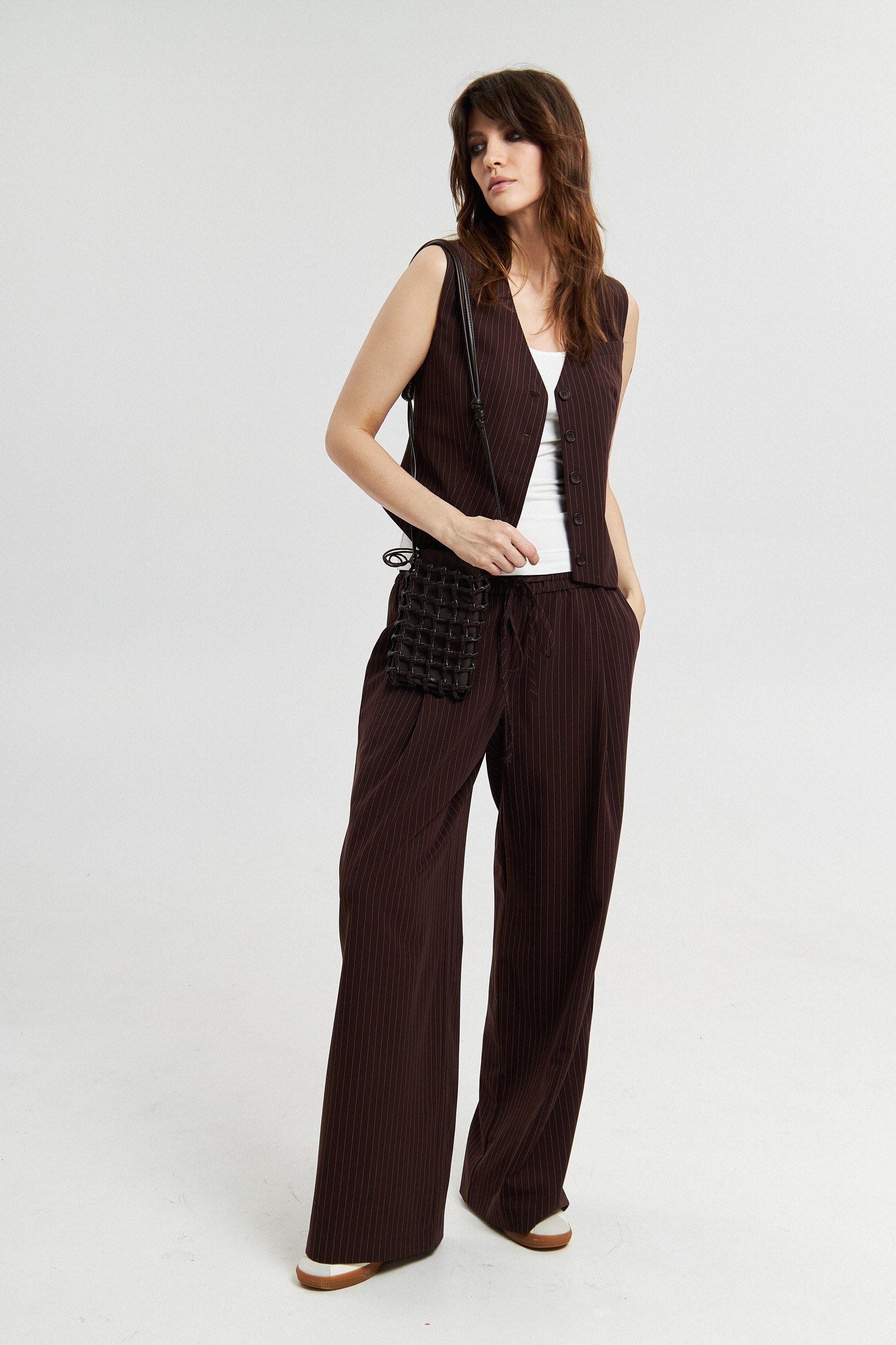 Жилетка в полоску