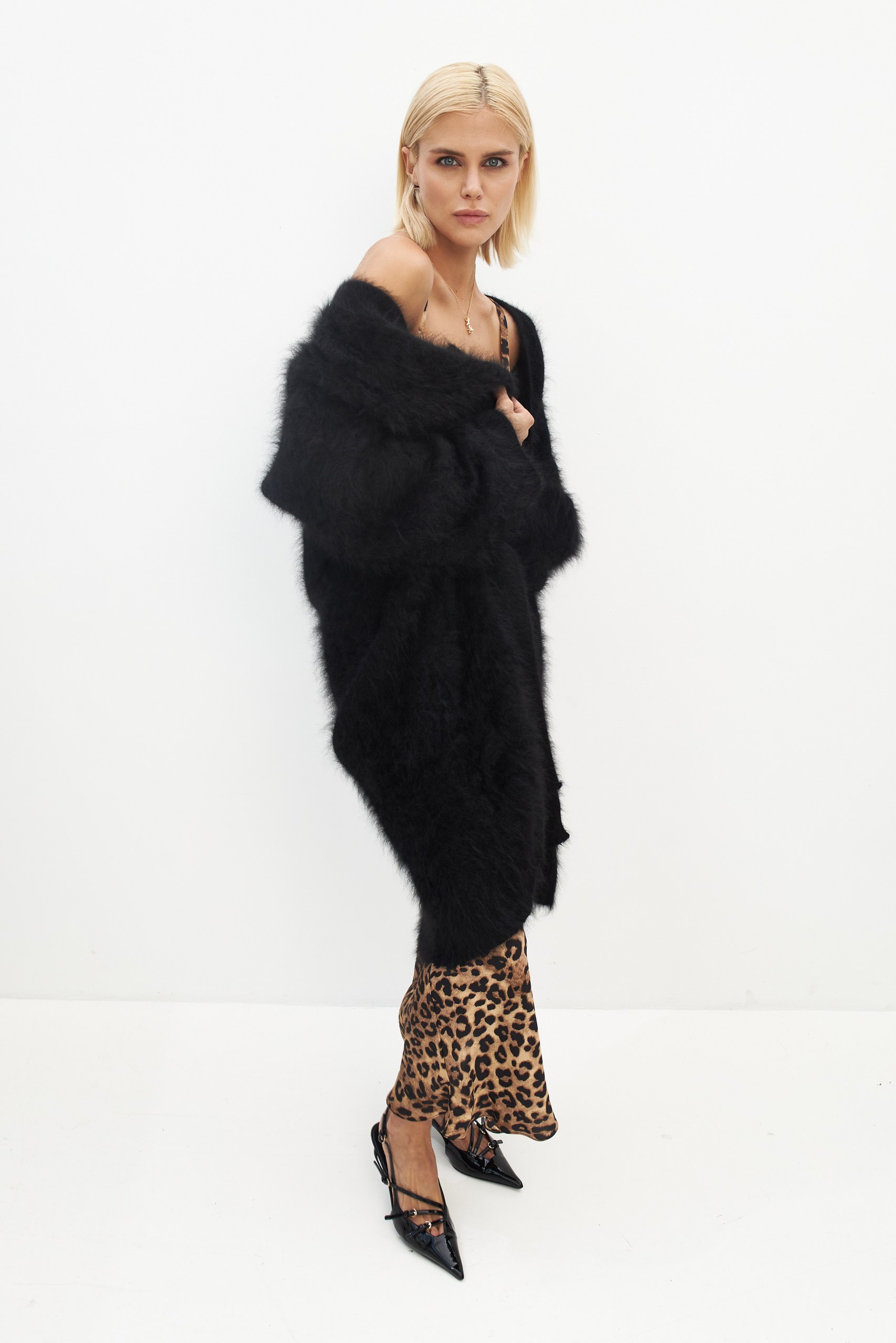 Кардиган макси ангора