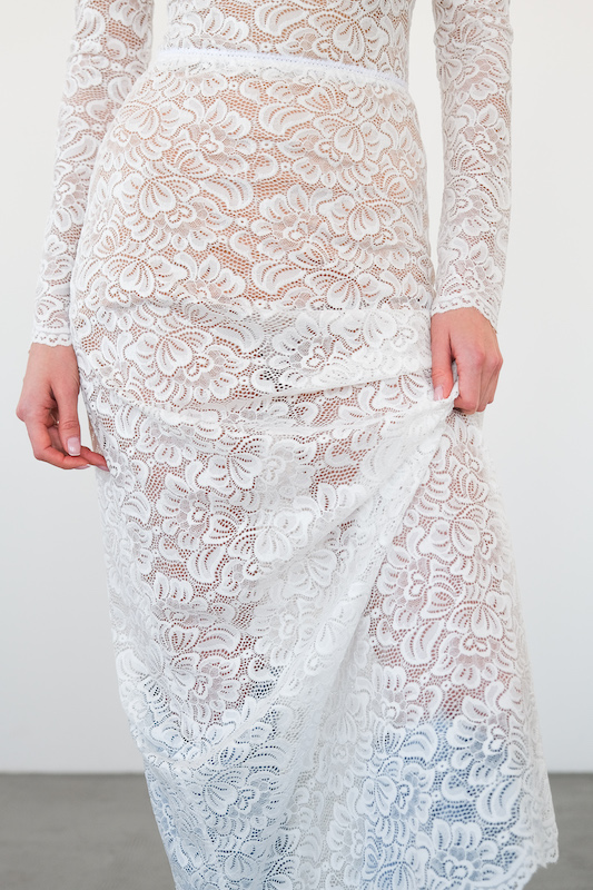 Юбка из кружева