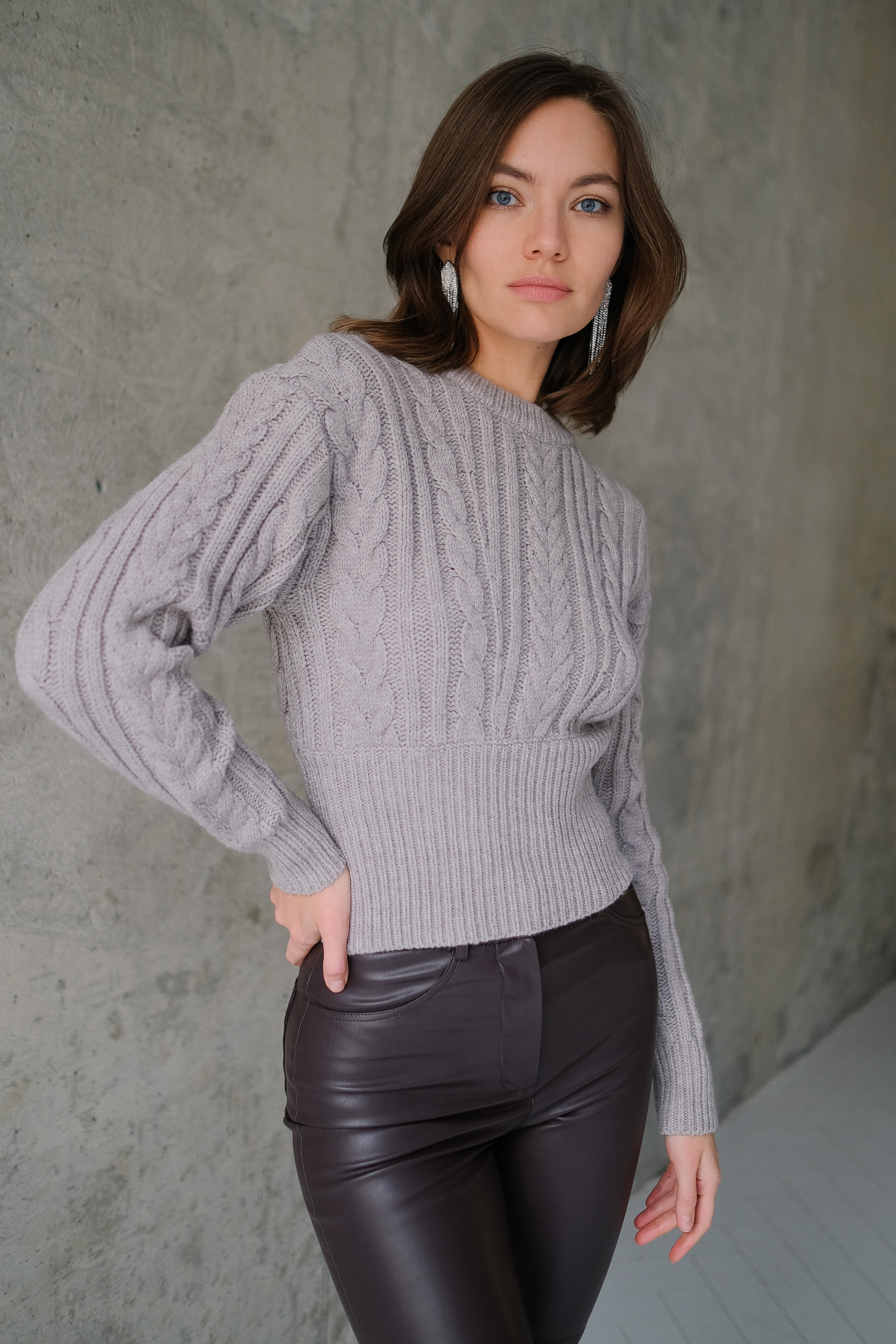 Джемпер косы