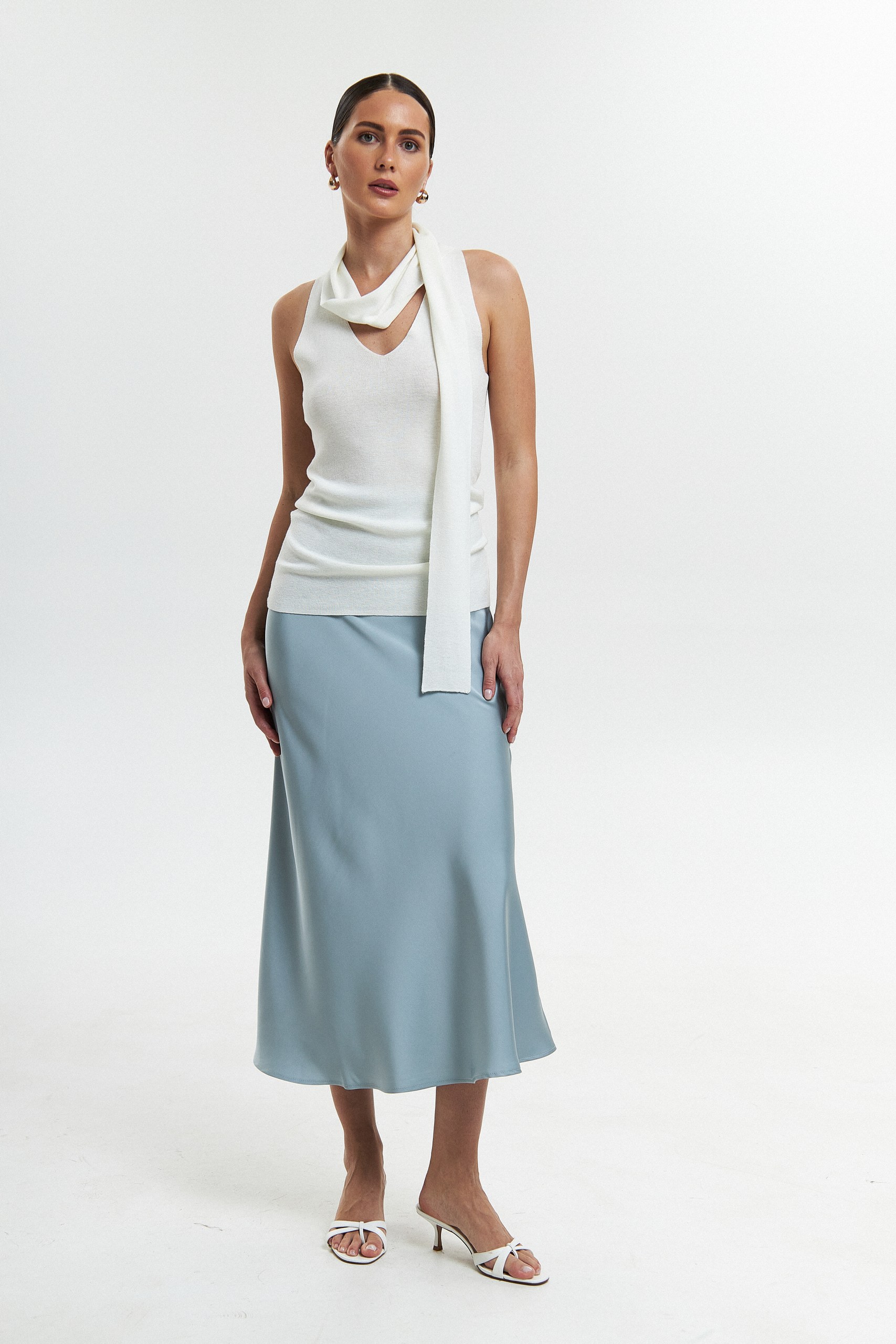 Топ с шарфом