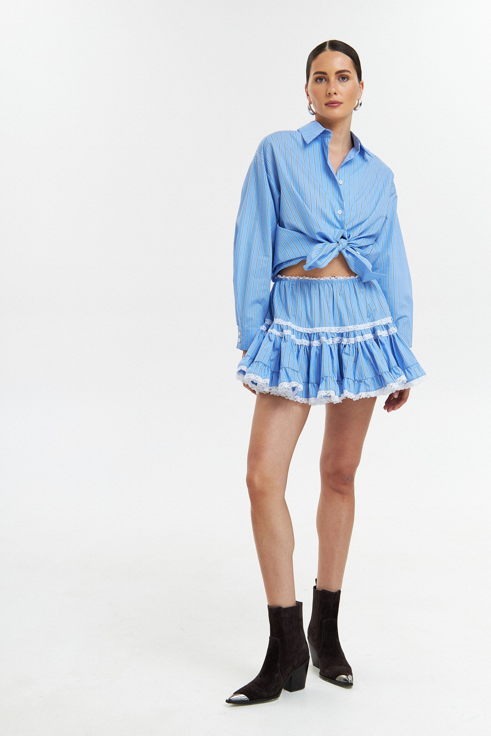 Юбка с кружевом Stripes