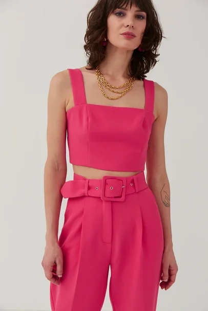 Кроп-топ фуксия