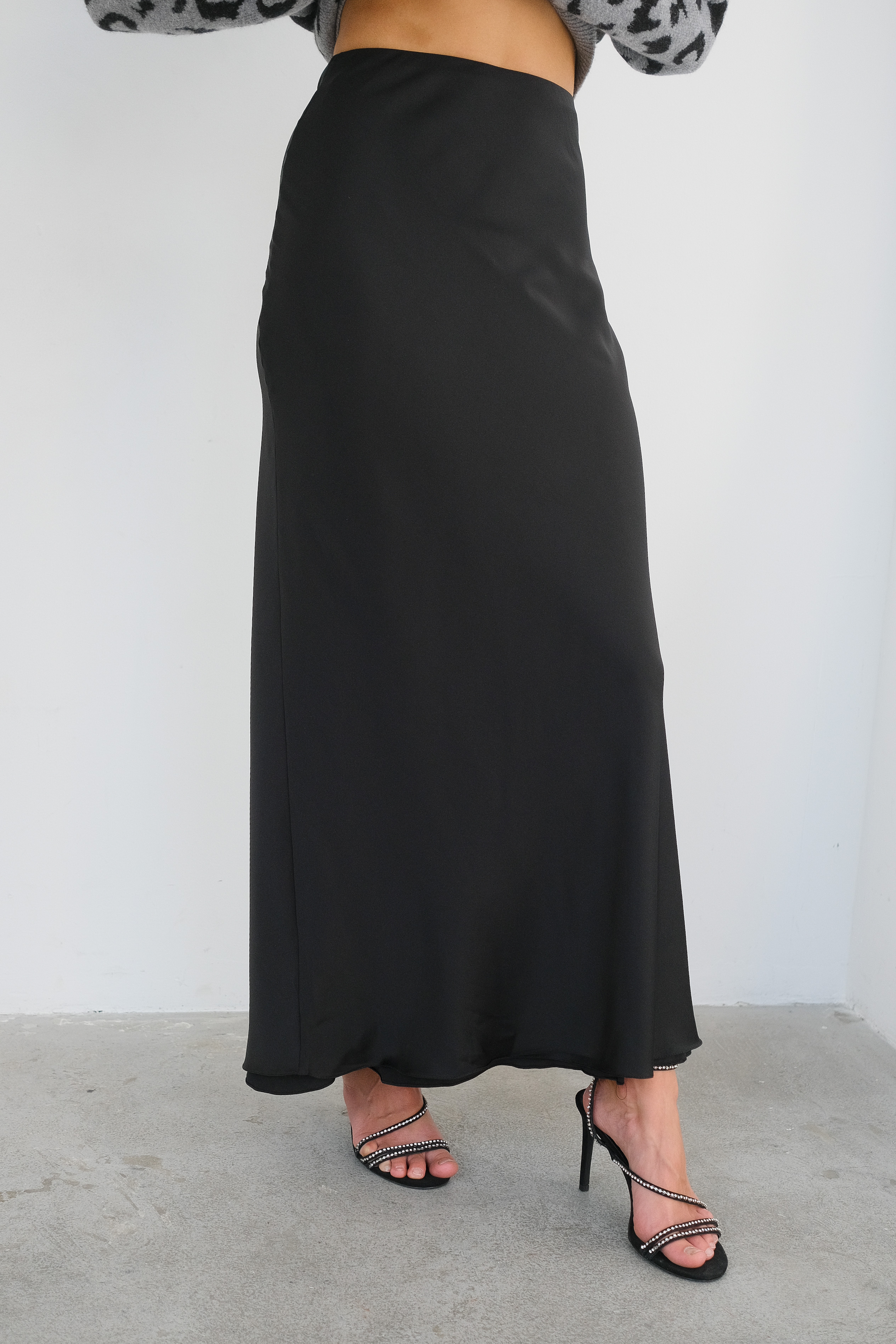 Юбка черная макси