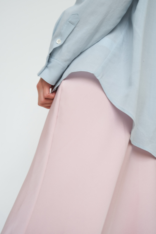 Юбка атласная