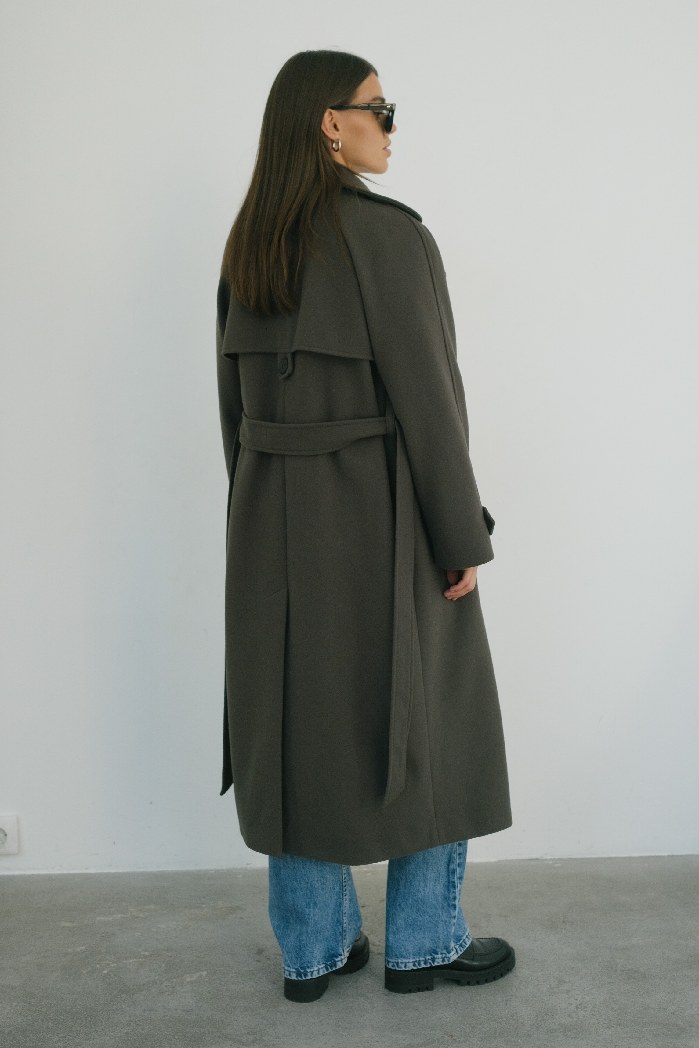 Пальто хаки