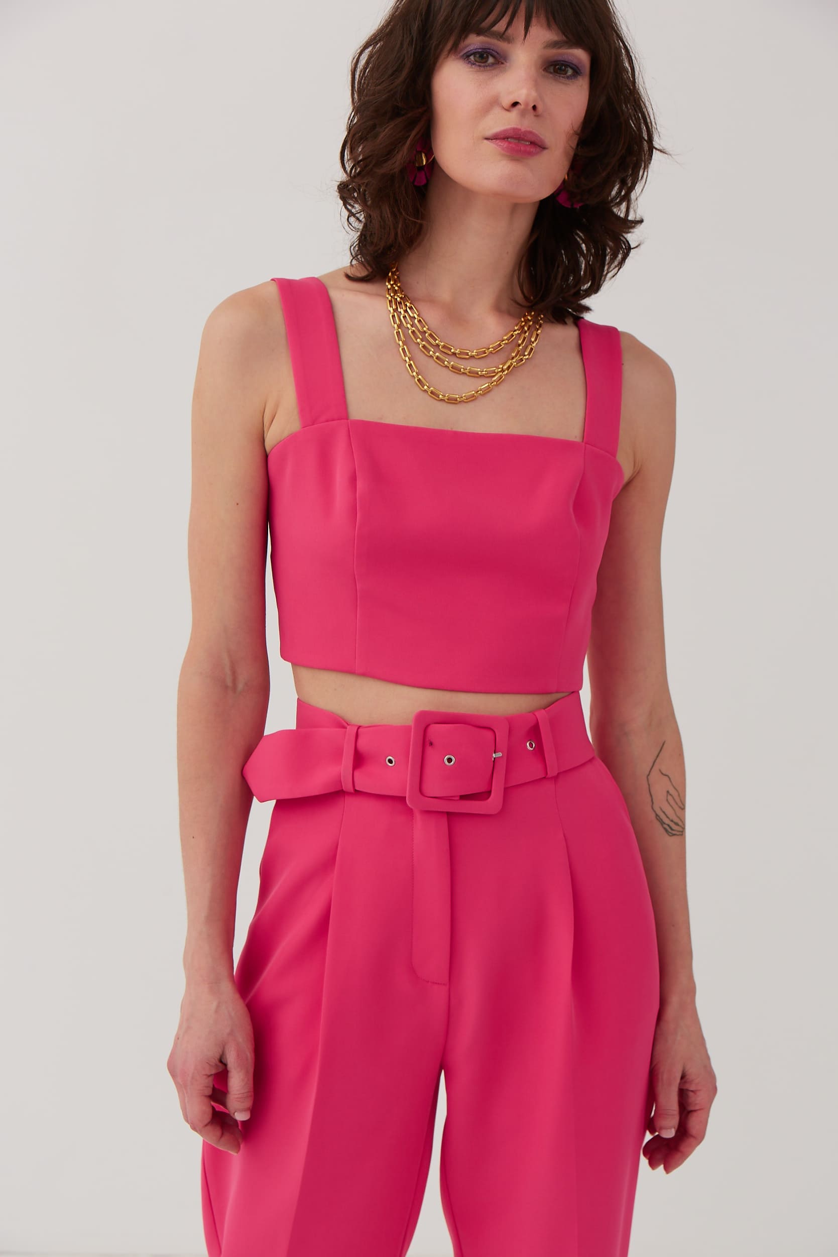 Кроп-топ фуксия