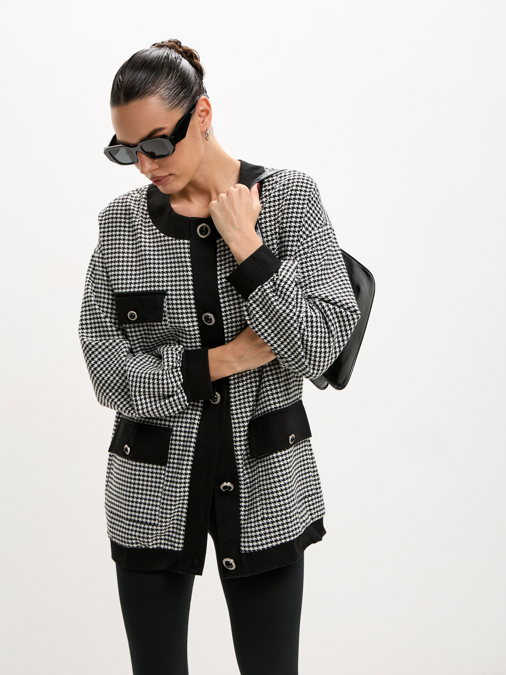 Жакет гусиная лапка