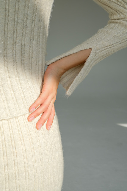  Топ трикотажный двойной молочный