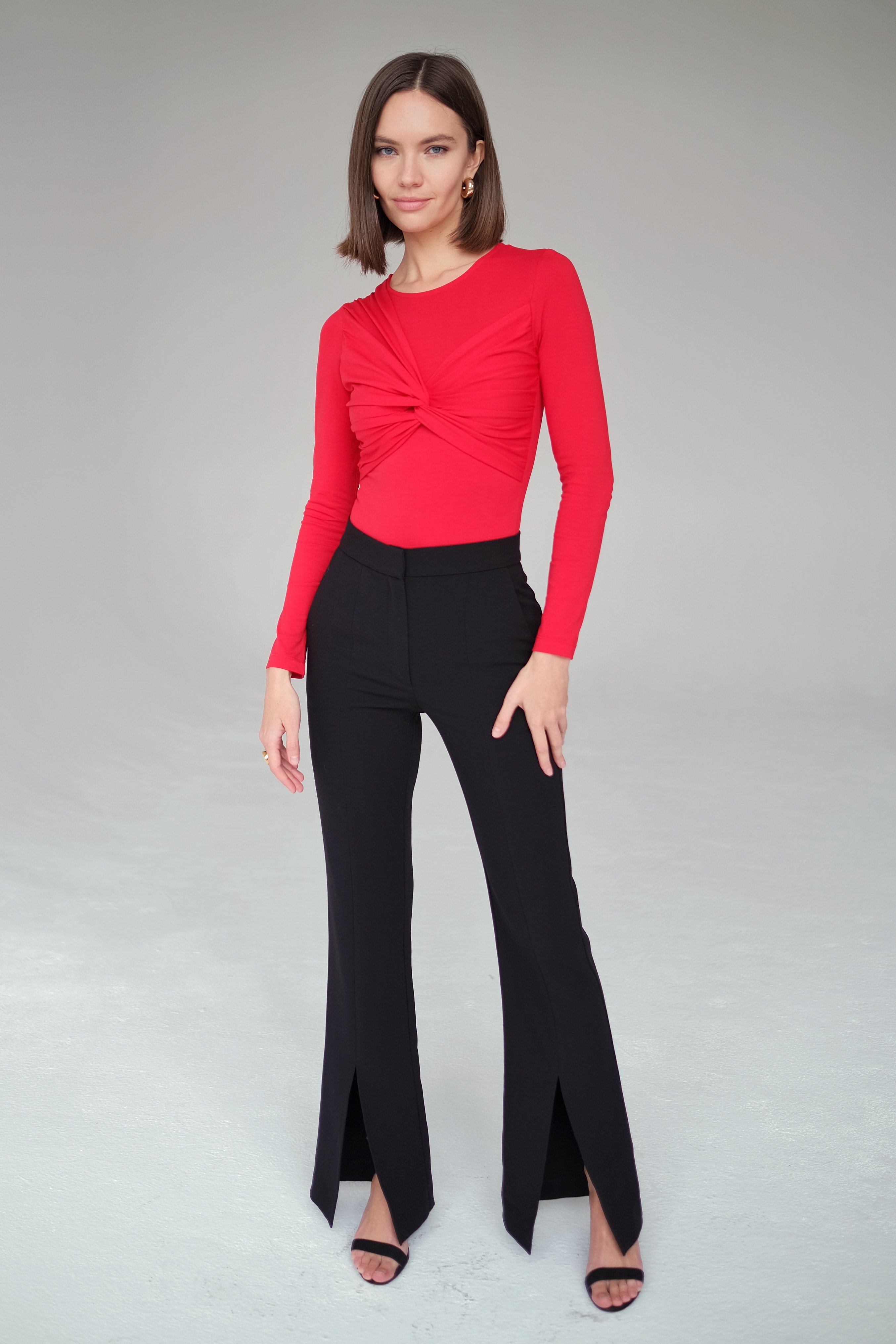 Боди с драпировкой