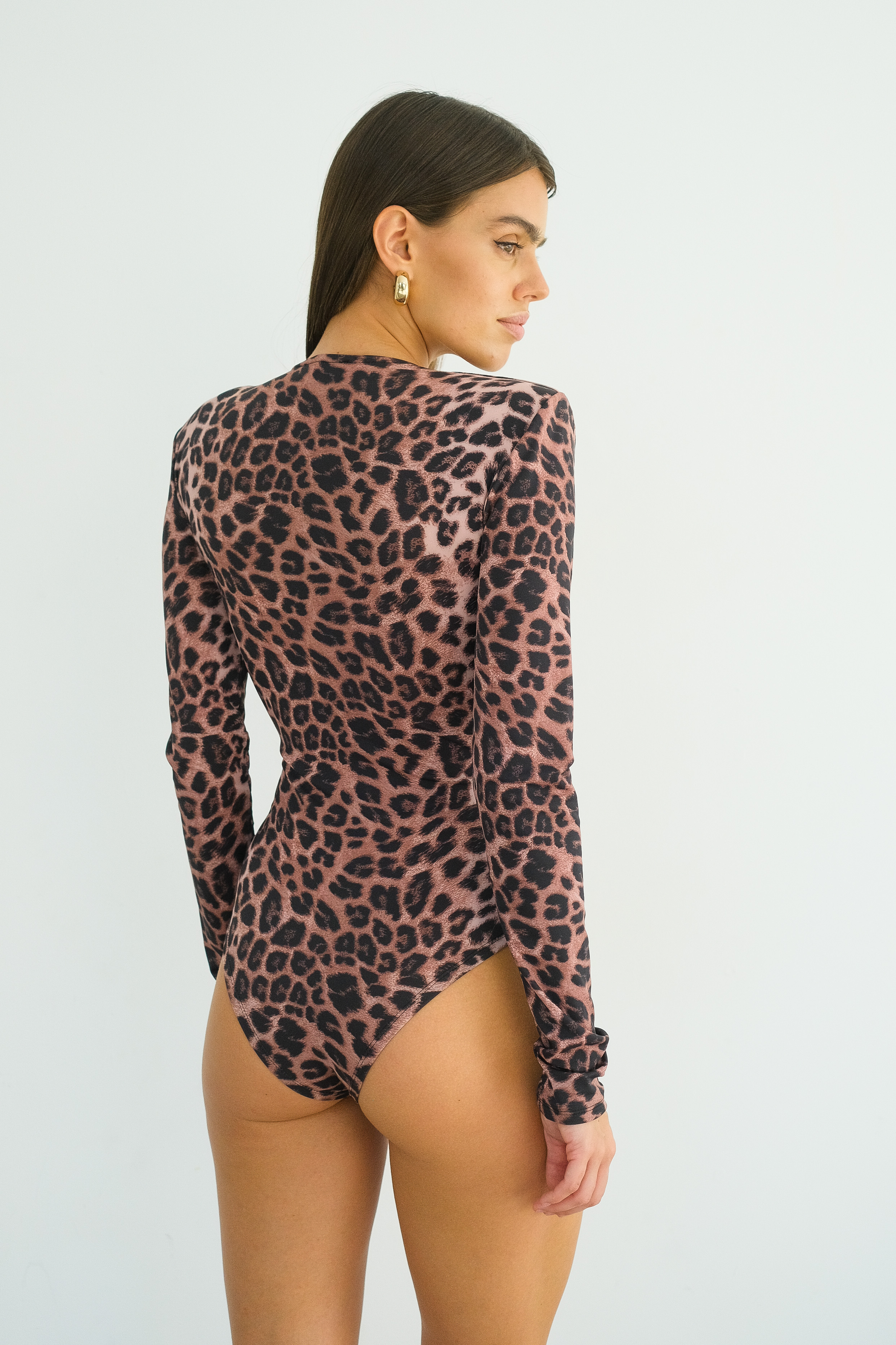 Боди леопардовое 