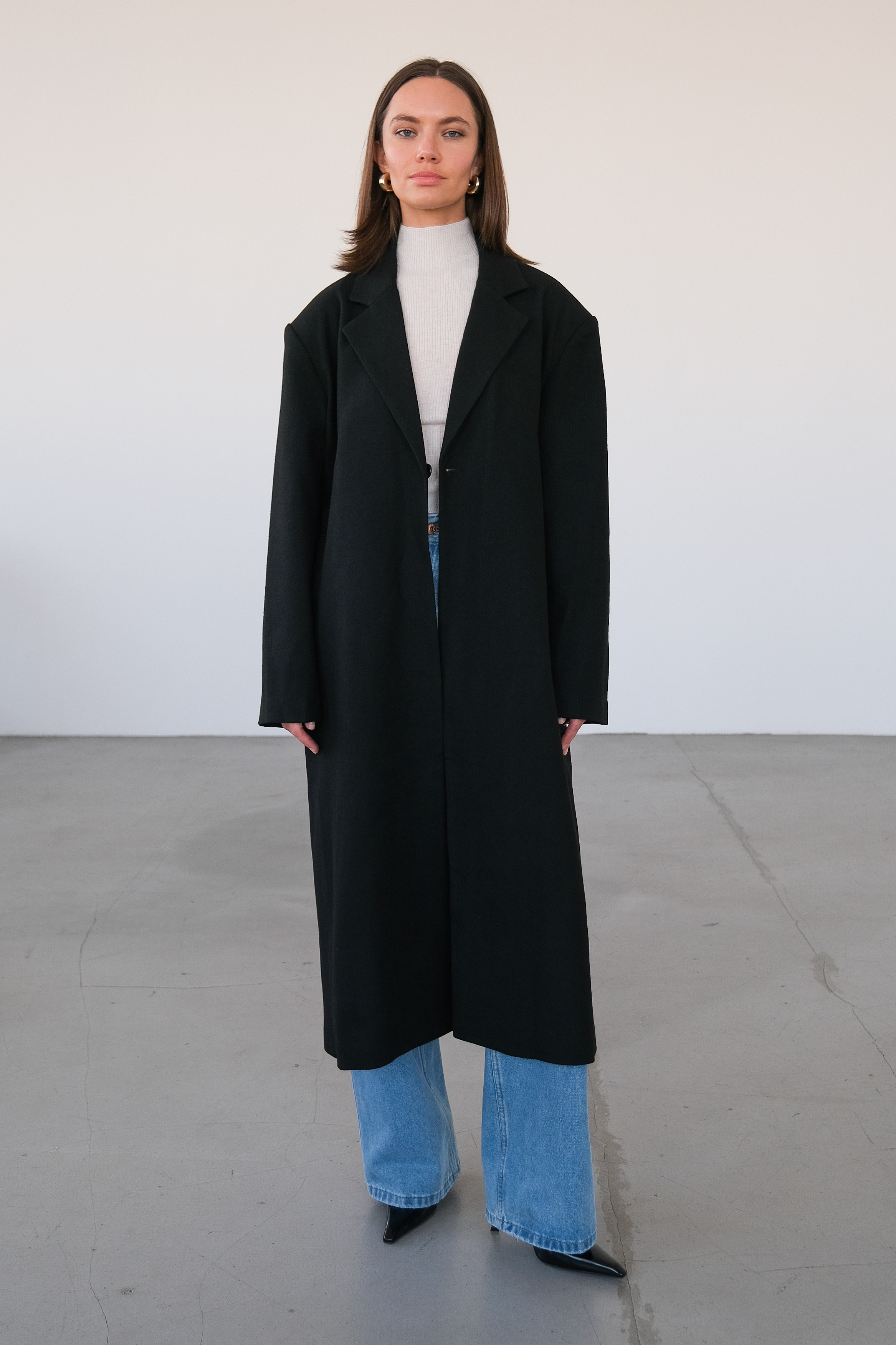 Пальто прямого кроя