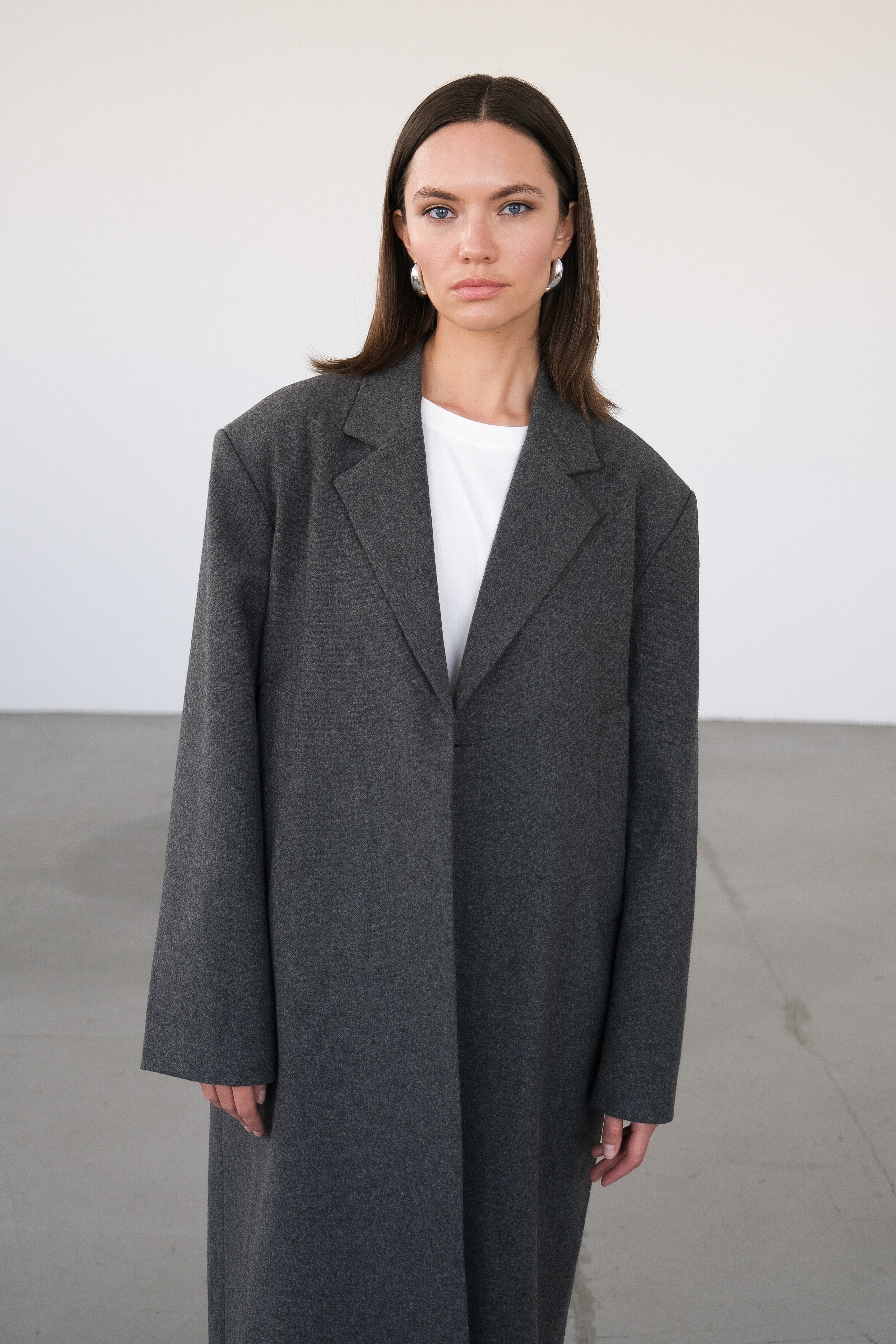 Пальто прямого кроя