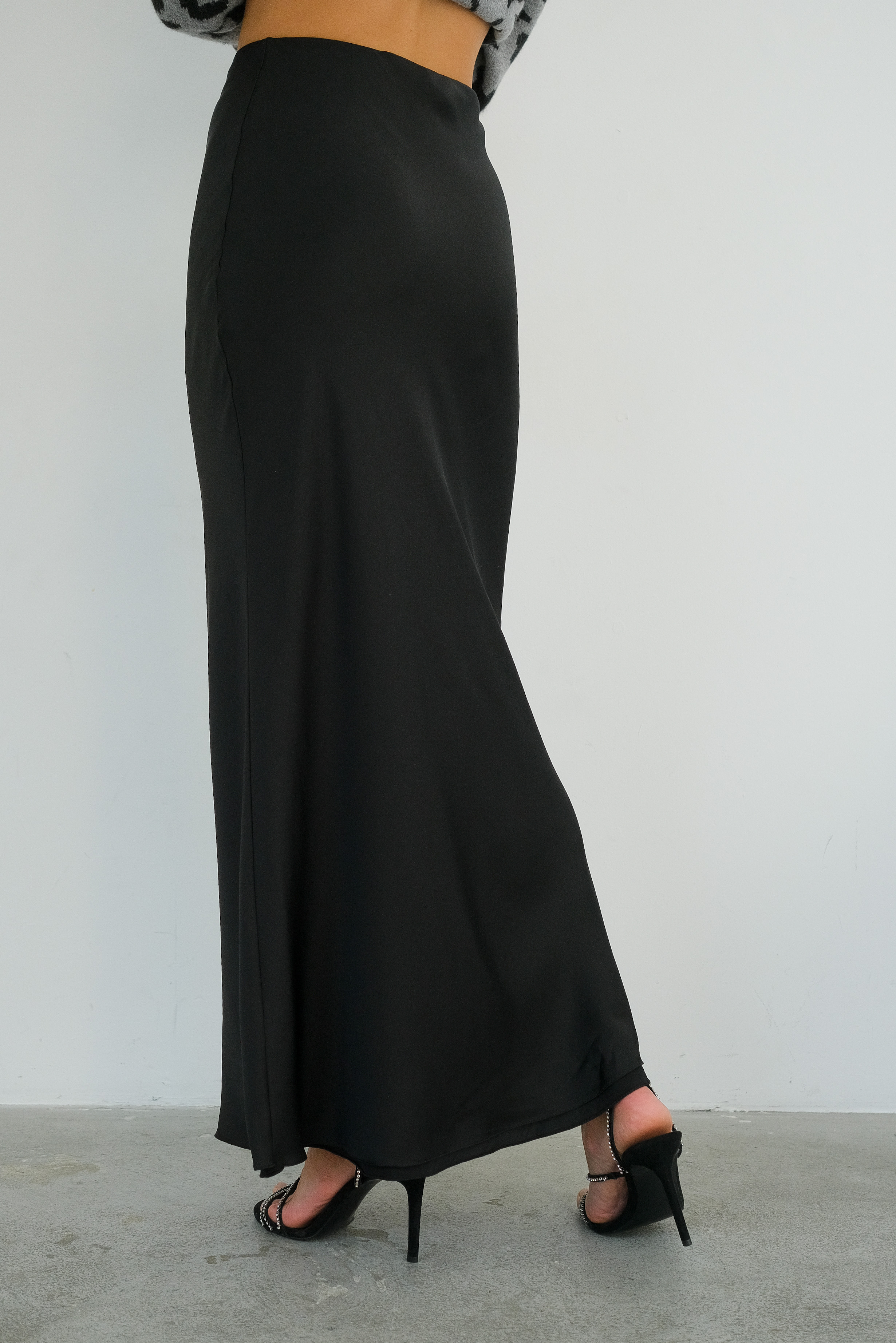 Юбка черная макси